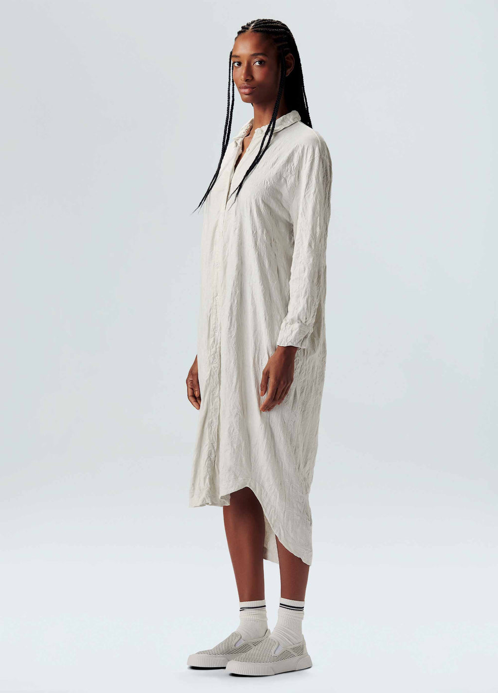 VESTIDO CHEMISE AMASSADA CASUAL