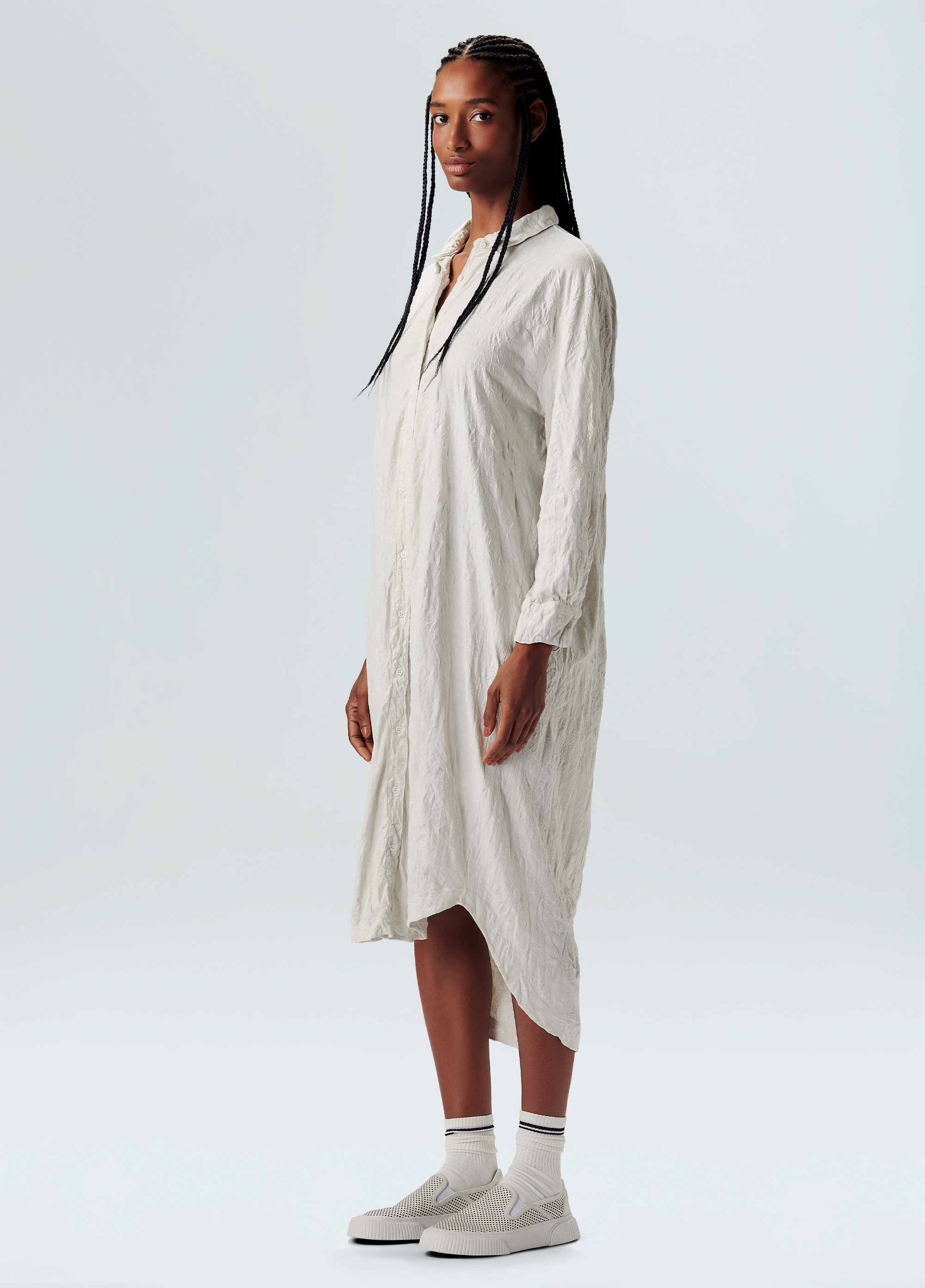 VESTIDO CHEMISE AMASSADA CASUAL
