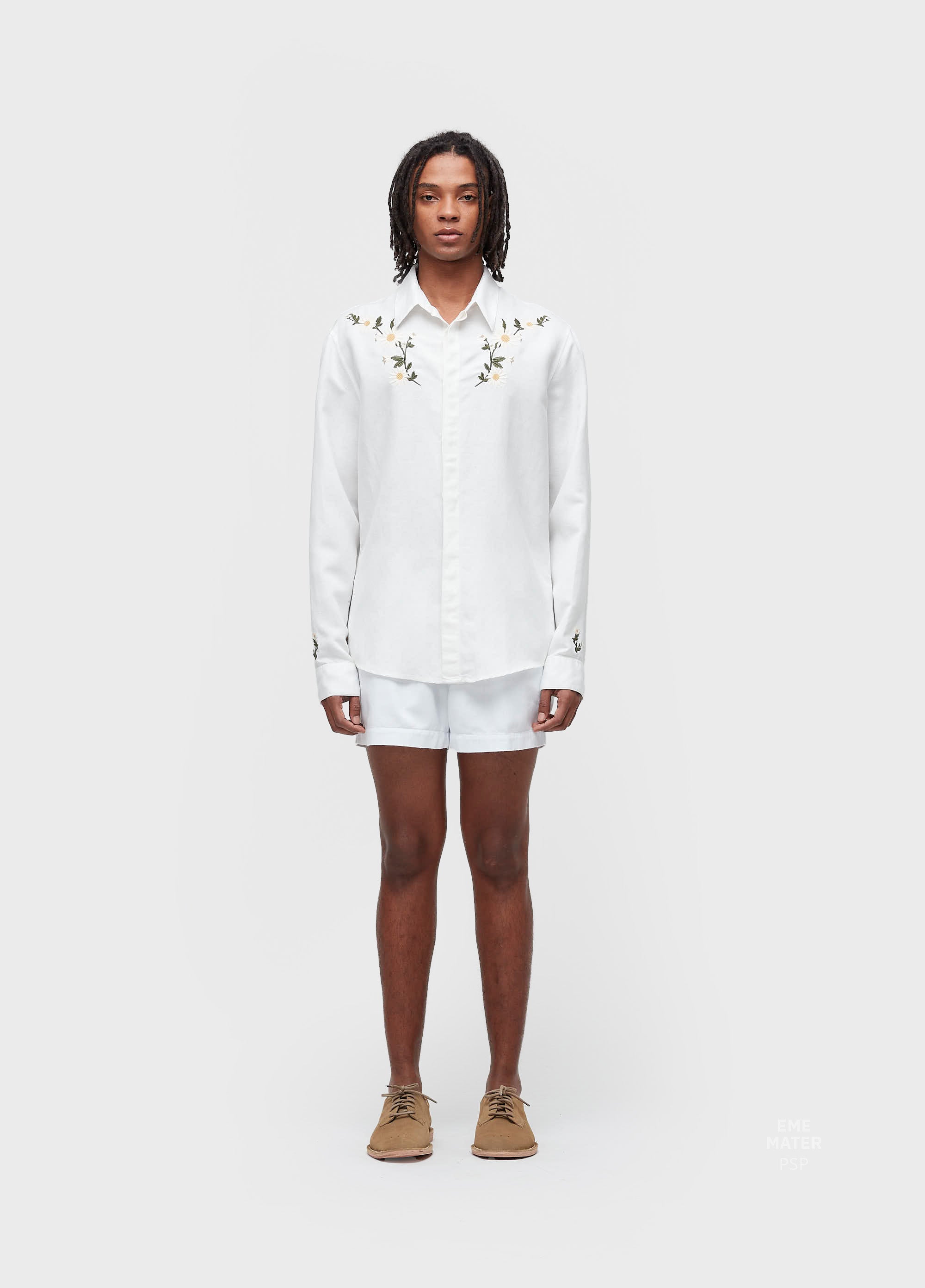 CAMISA MASC LINEN DAISY LIGHT ML OFF-WHITE