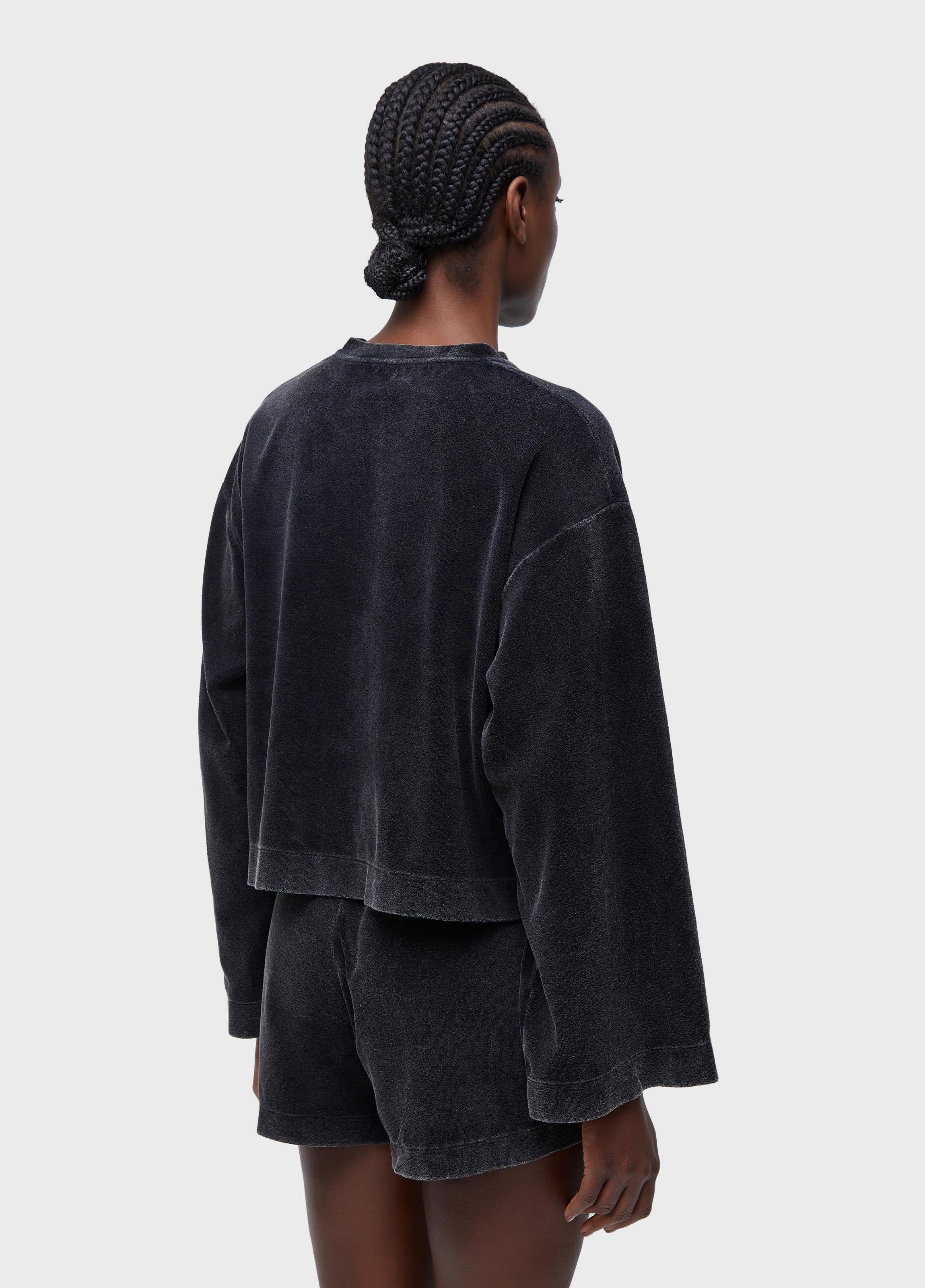 BLUSA ML PLUSH MARMORIZADA