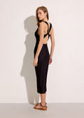 VESTIDO TUBO COSTAS CRUZADAS