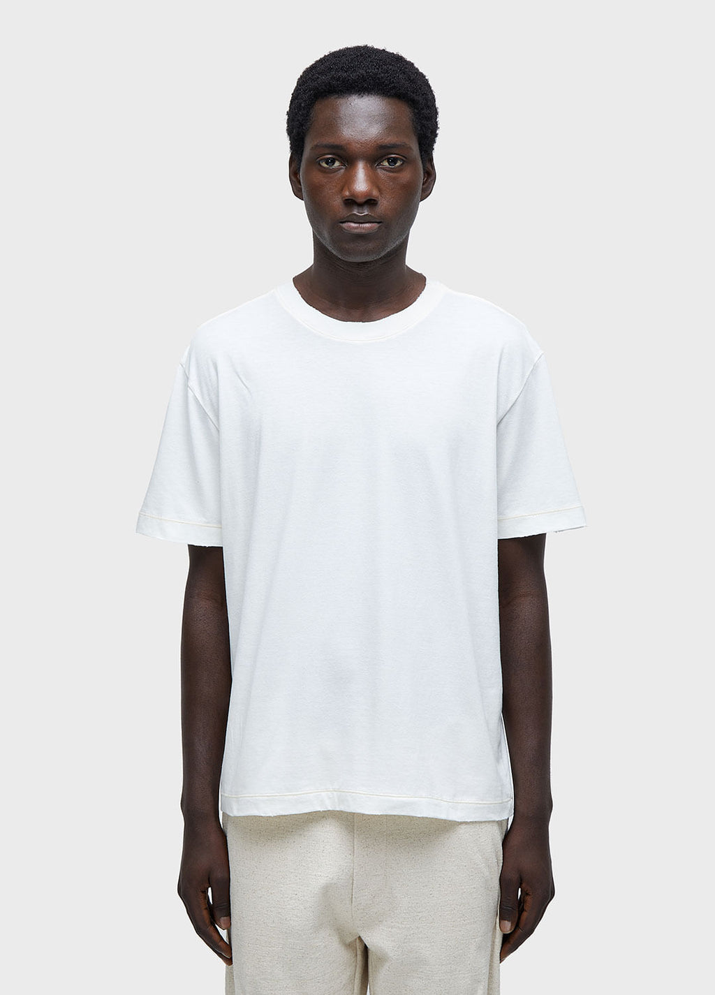 T-SHIRT REGULAR DESTROYED MC OFF-WHITE