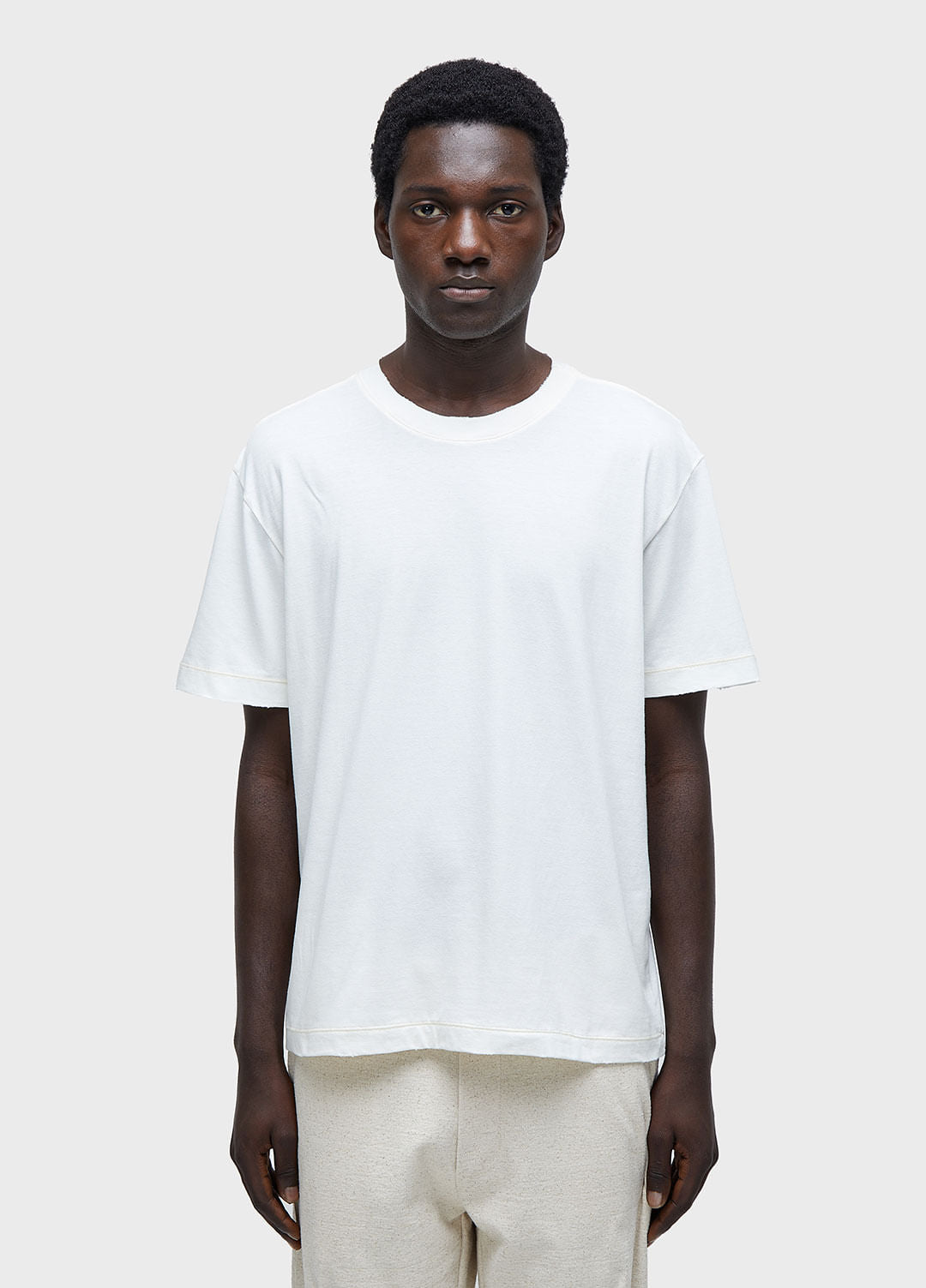 T-SHIRT REGULAR DESTROYED MC OFF-WHITE