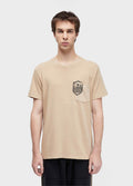 T-SHIRT BOLSO BRASAO MC CAQUI