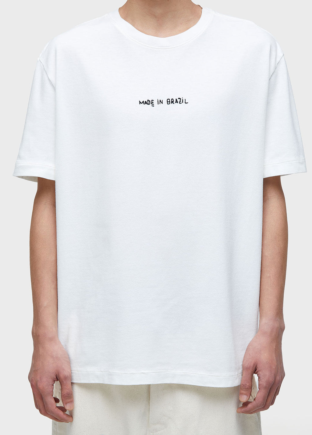 T-SHIRT MADE IN BRAZIL BORDADO MC OFF-WHITE