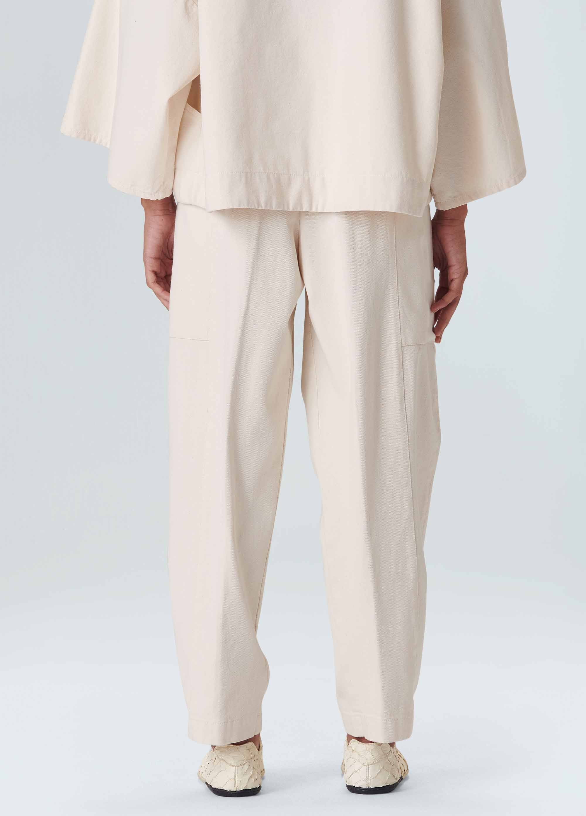 CALÇA BARREL WHITE