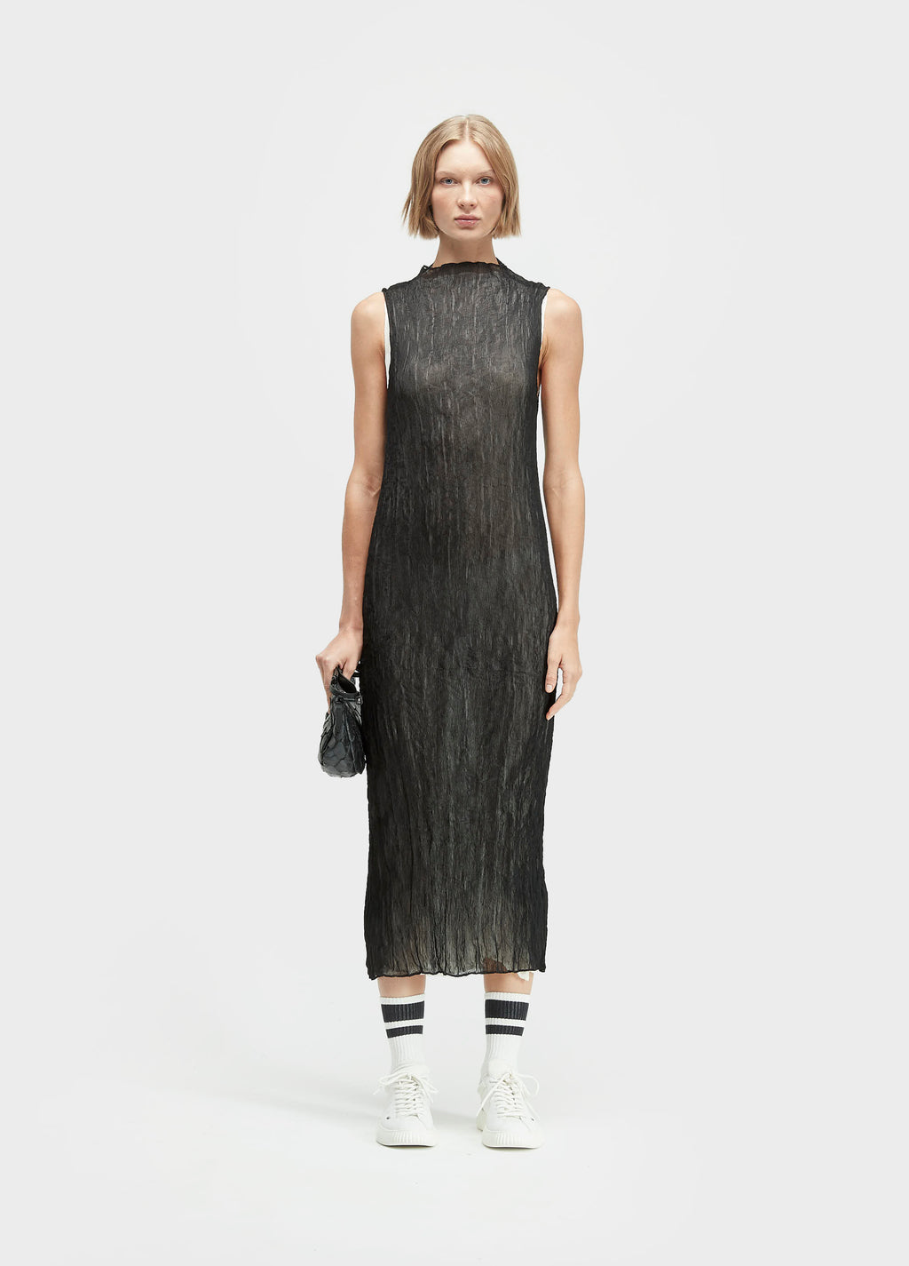 VESTIDO SLEEVELESS PLISSÊ DUO