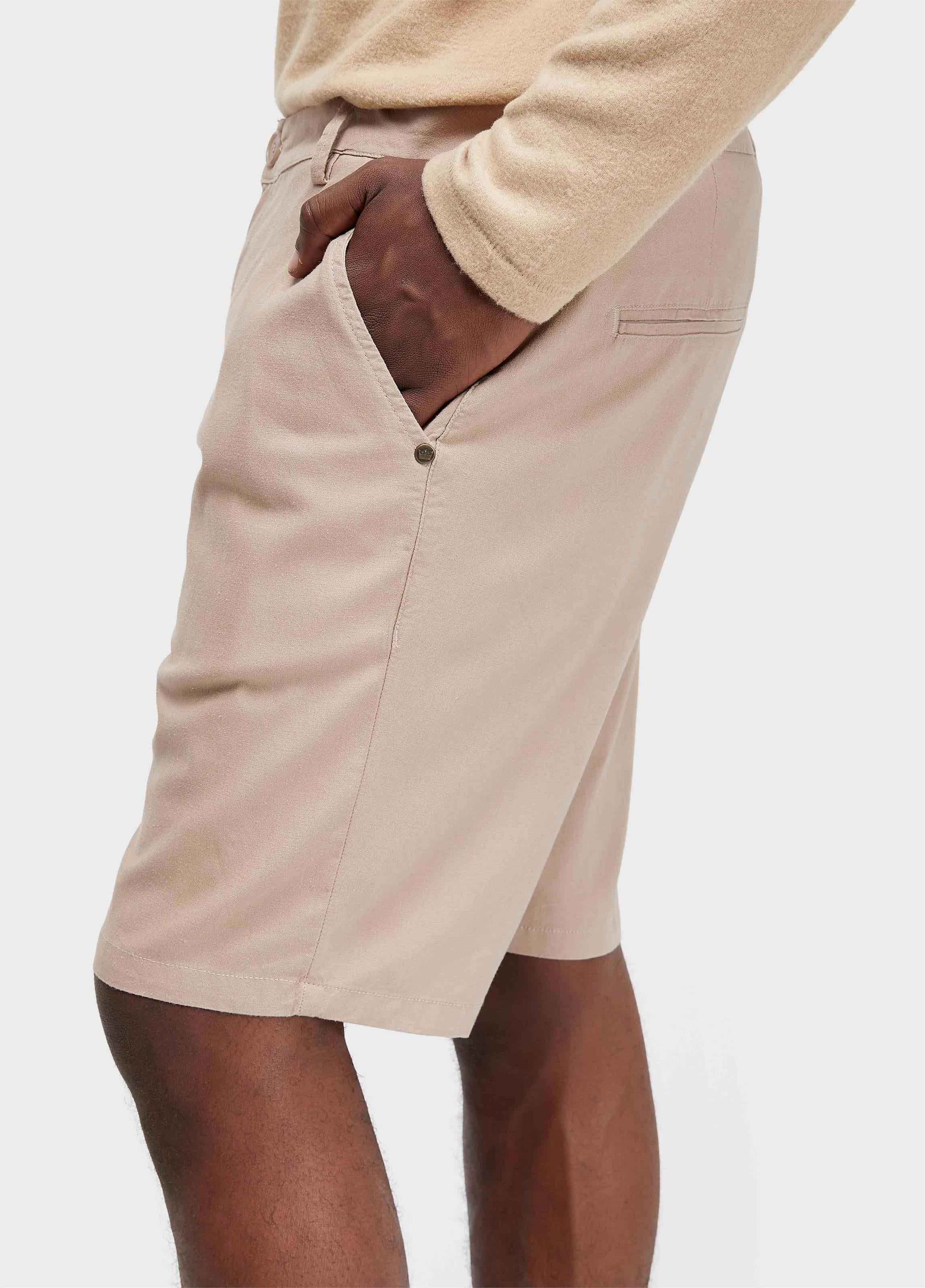 BERMUDA ALFAIATARIA BASIC LINEN JUTA