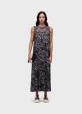VESTIDO TULE PIRARUCU TRACE PRETO/OFF-WHITE
