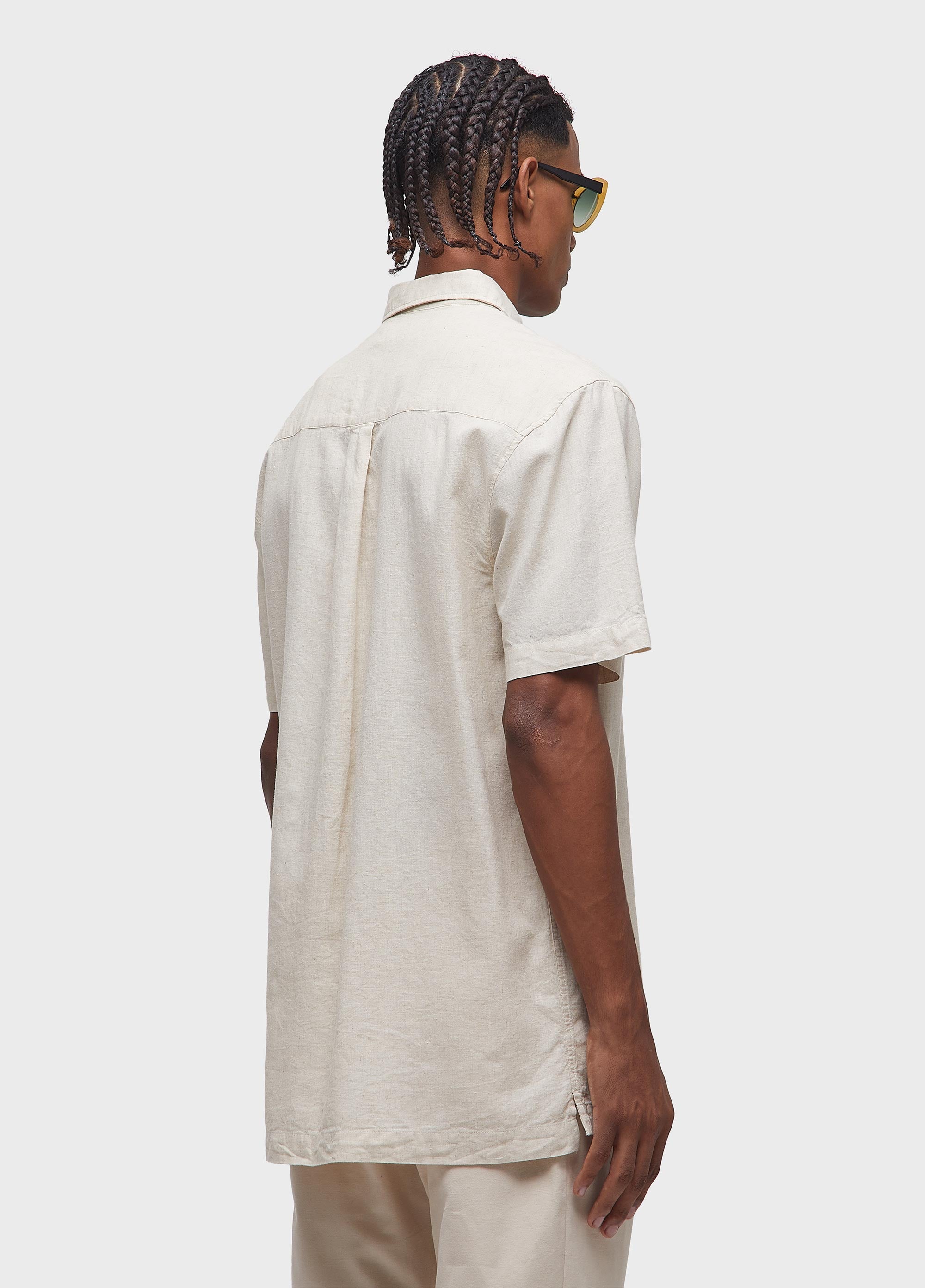 CAMISA BORDADO SEREIA MC NATURAL