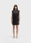 VESTIDO CURTO SLEEVELESS ORGANDI