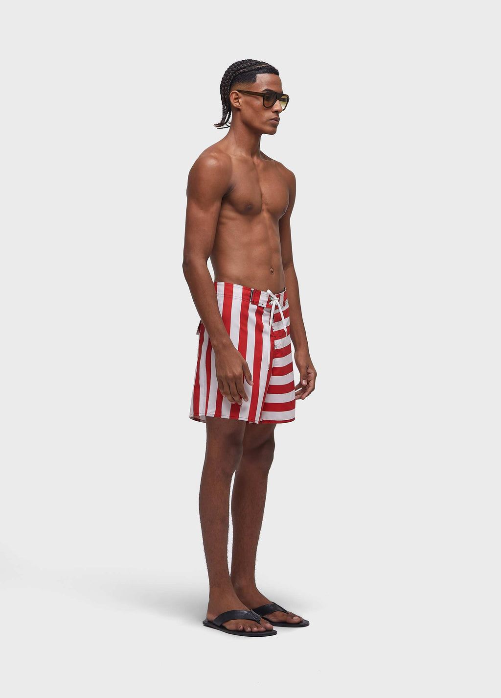 BERMUDA SURF GRECIA OFF-WHITE/VERMELHO