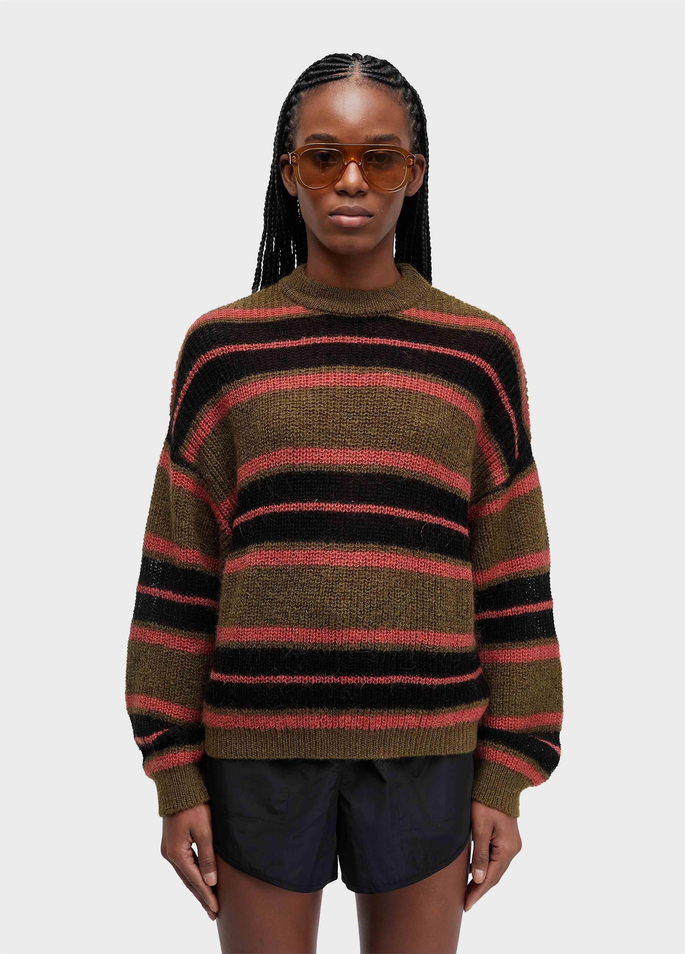 SWEATER OVER TRICOT LISTRAS