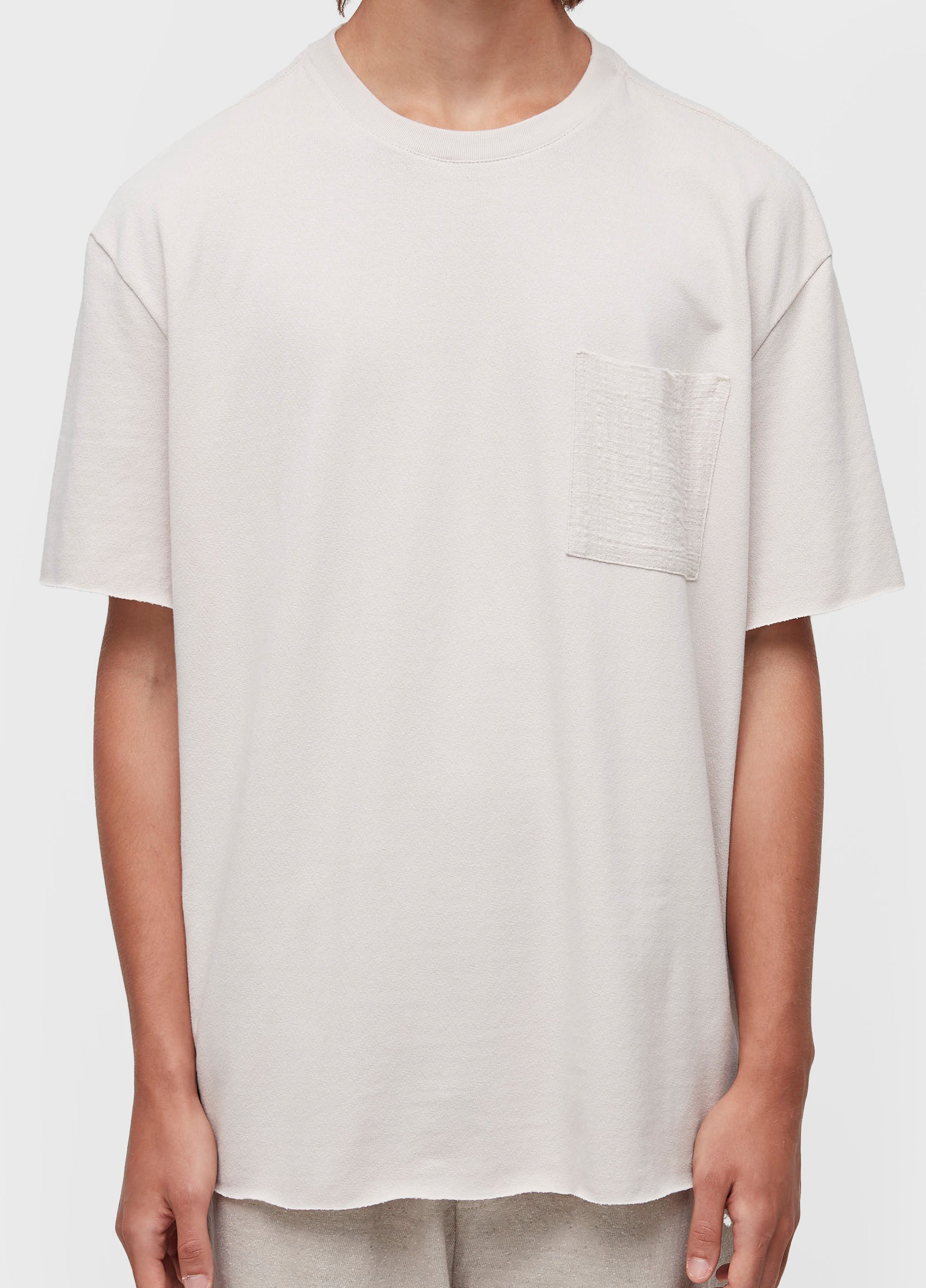 T-SHIRT OVER TEXTURE POCKET MC