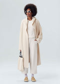 TRENCH COAT MOLETOM CHENILLE OFF-WHITE