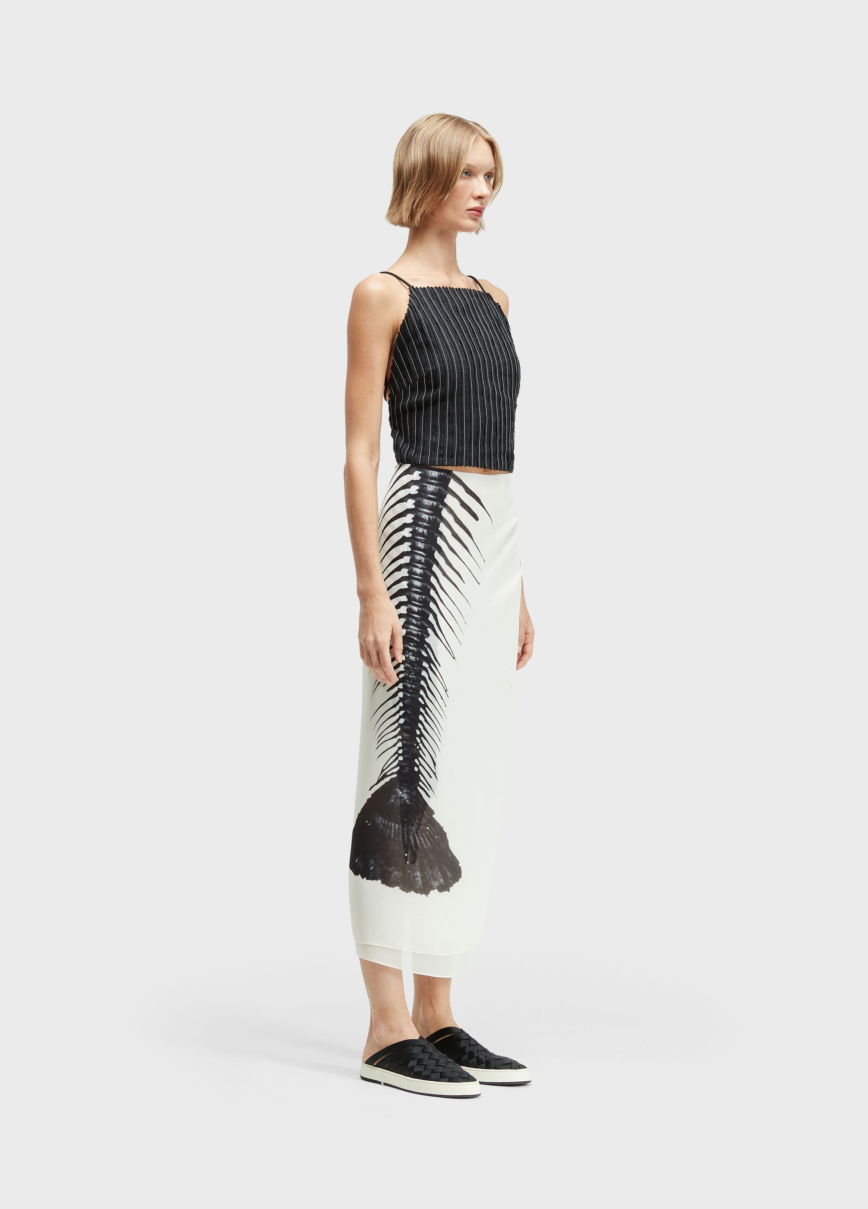BLUSA TIRAS SMOKING LINEN