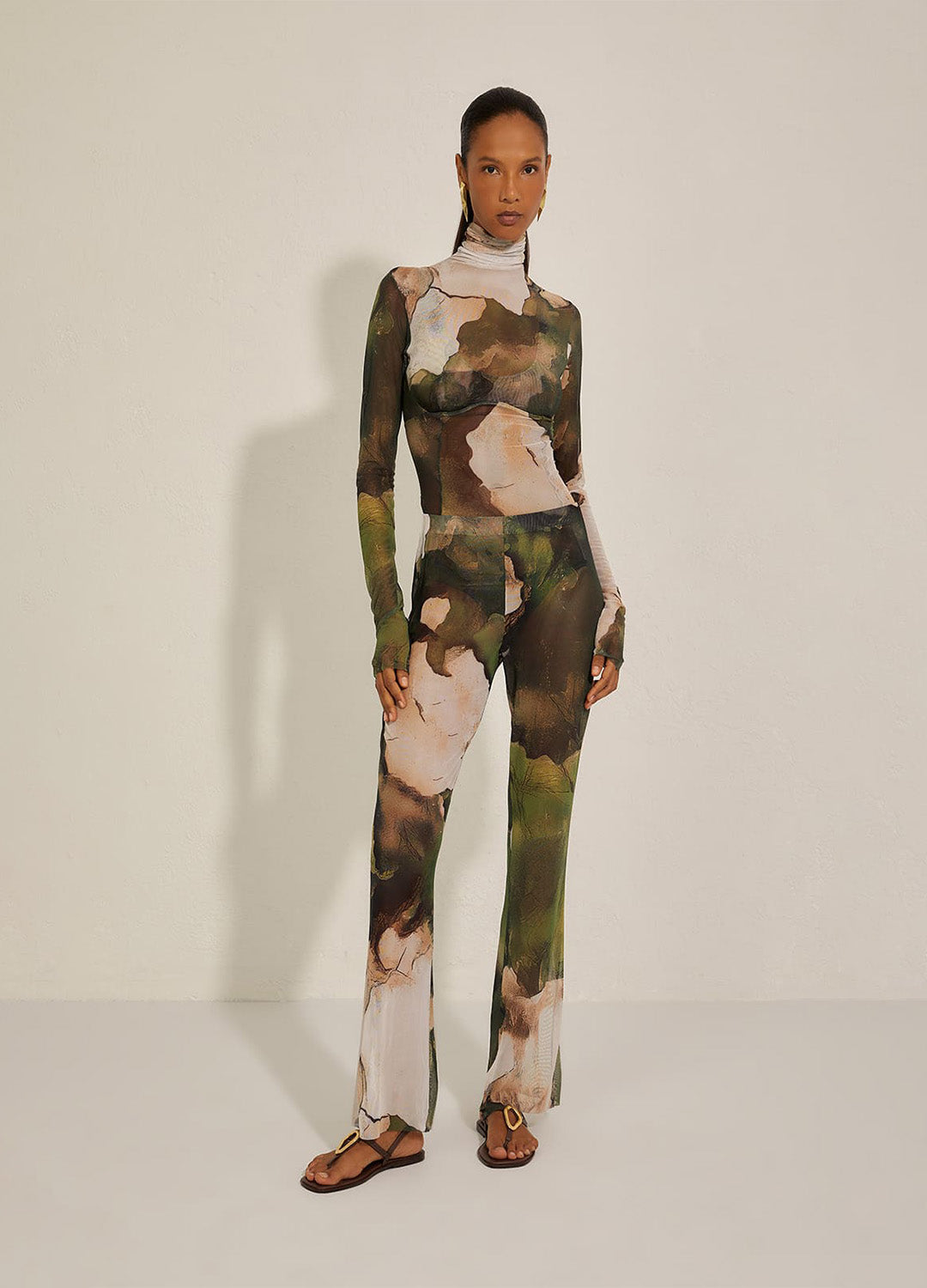 CALÇA TULE CAMOUFLAGE