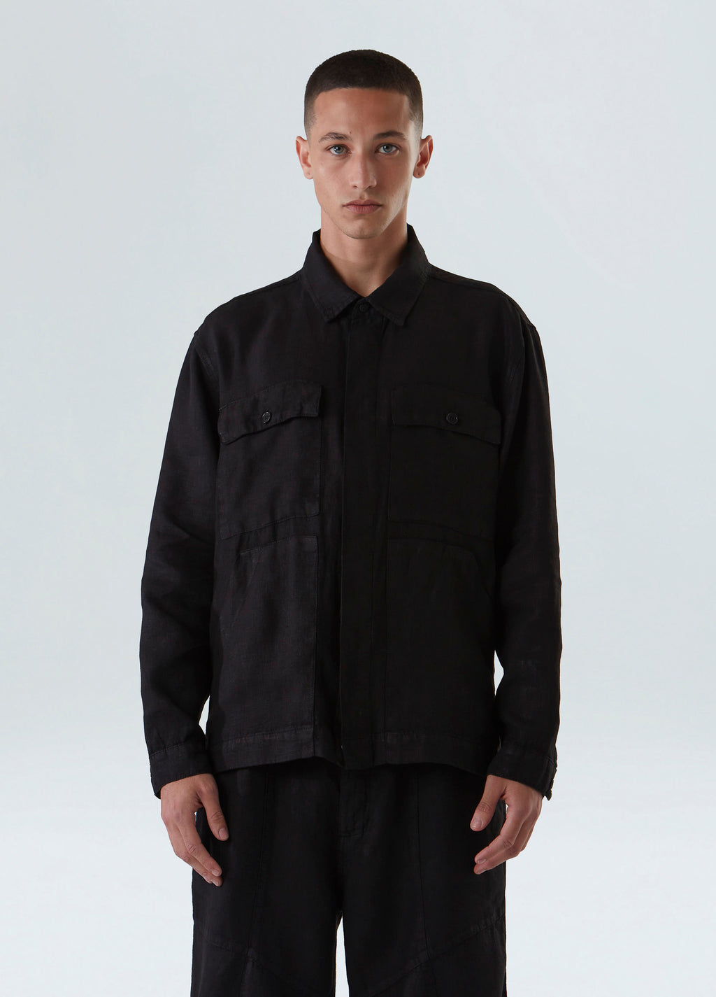 OVESHIRT LINEN BOLD PRETO