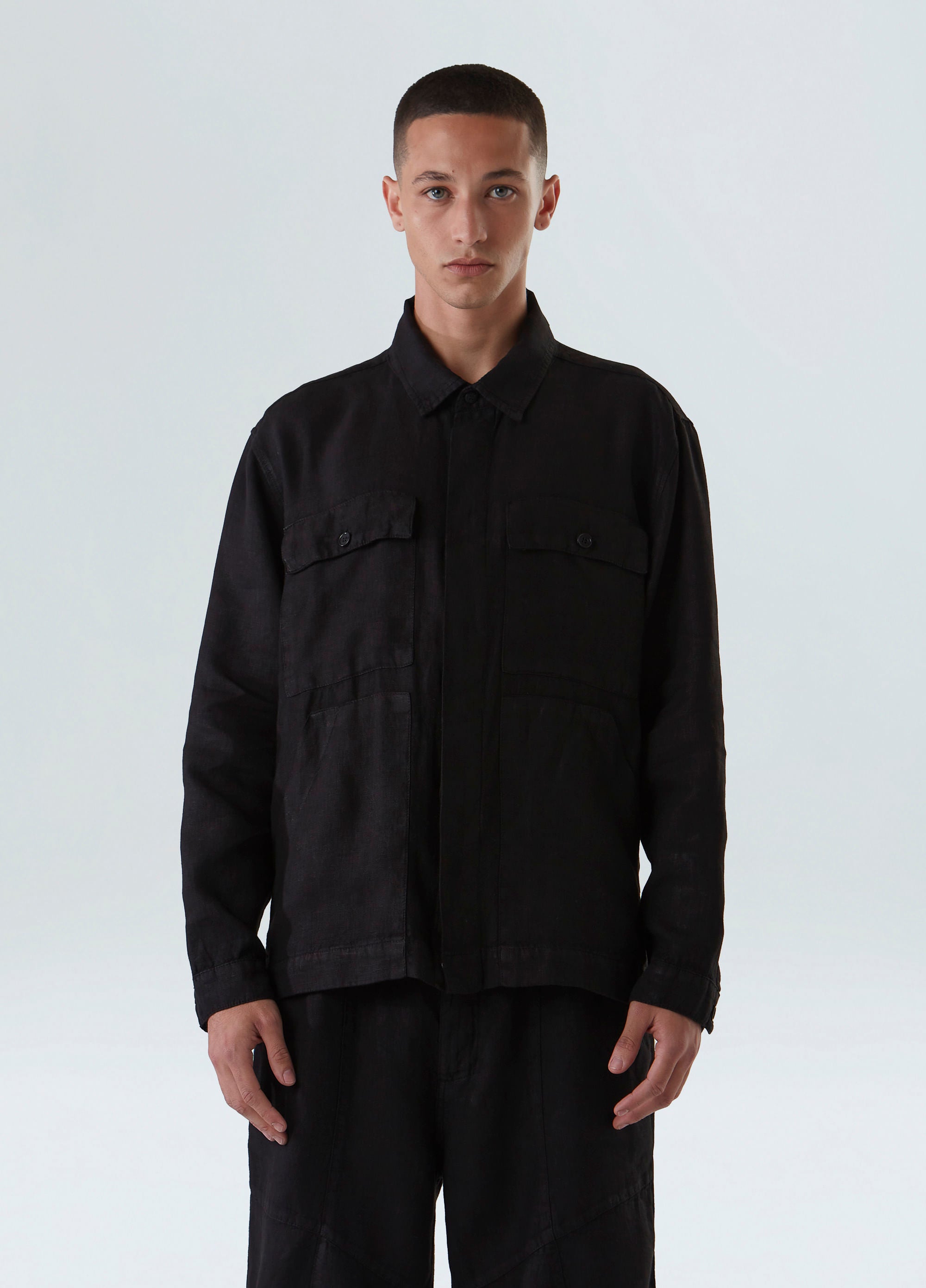 OVESHIRT LINEN BOLD PRETO