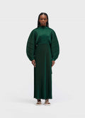 VESTIDO RAGLAN DUO LONGO PLISSE