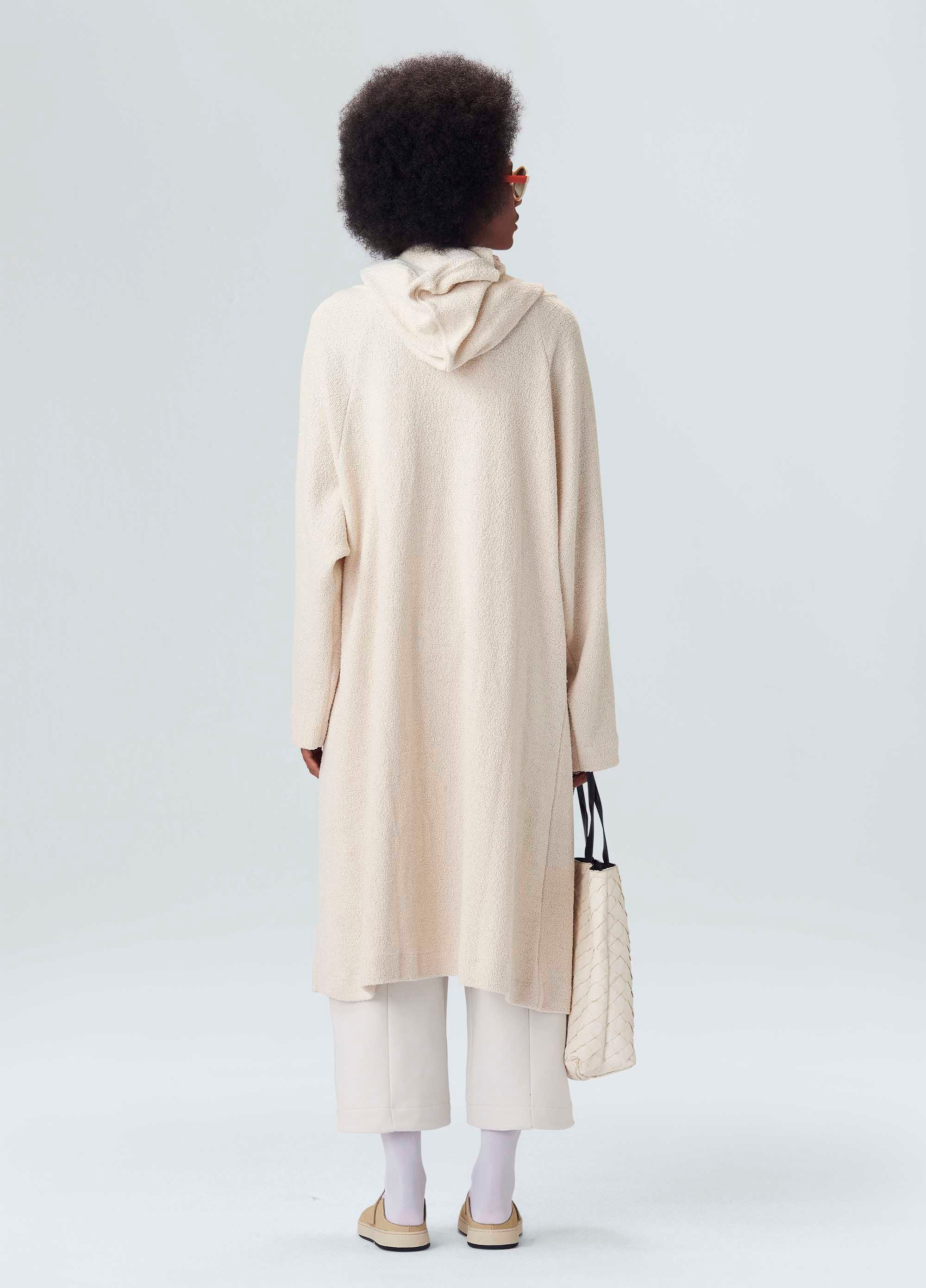 TRENCH COAT MOLETOM CHENILLE OFF-WHITE