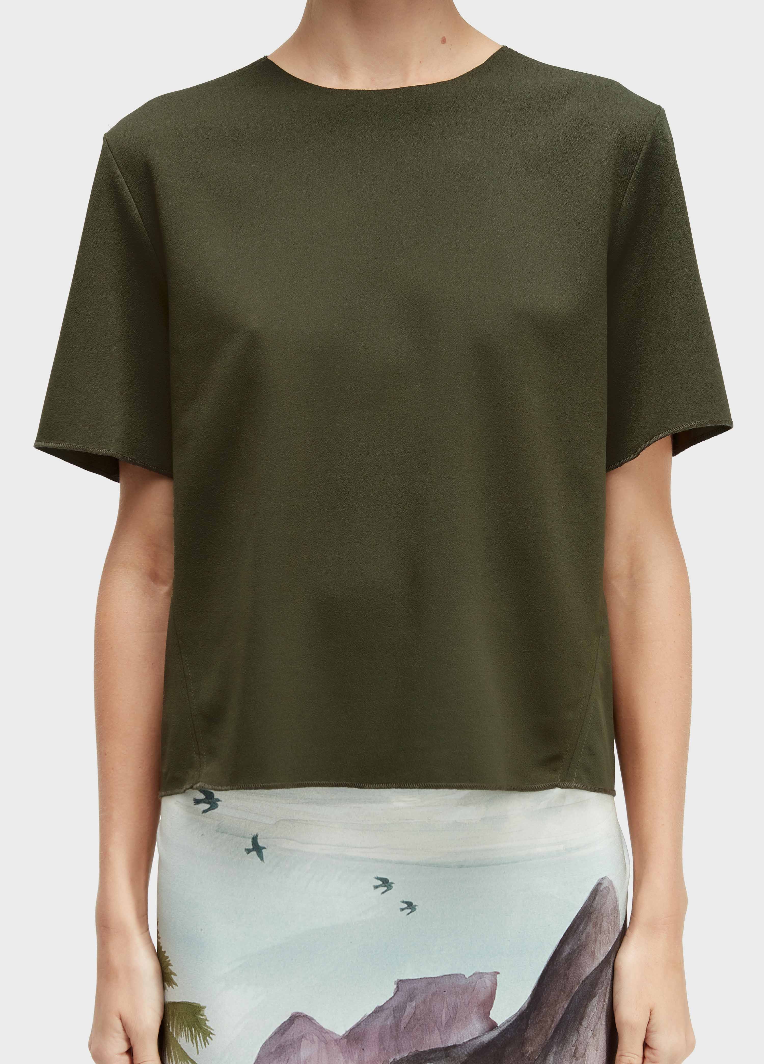 BLUSA RECORTES TEXTURA