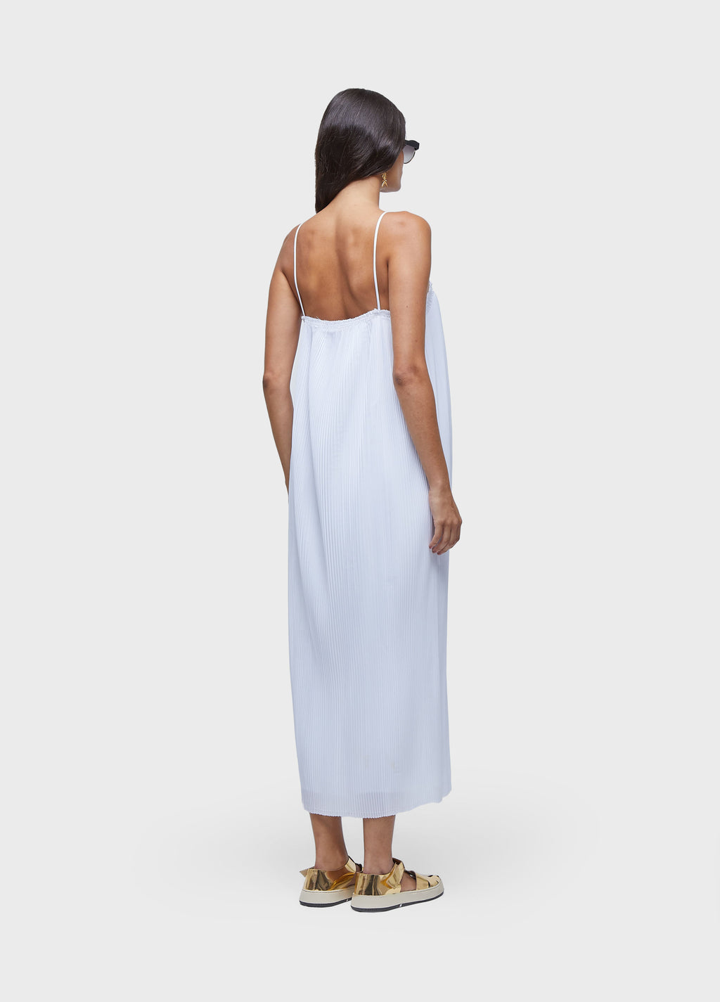 VESTIDO ALCAS PLISSADO