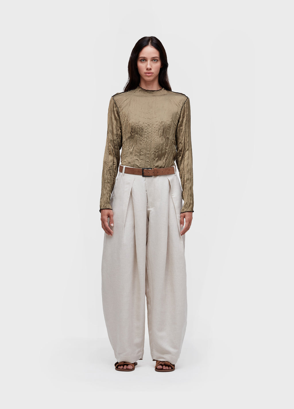 CALÇA LINEN PREGAS