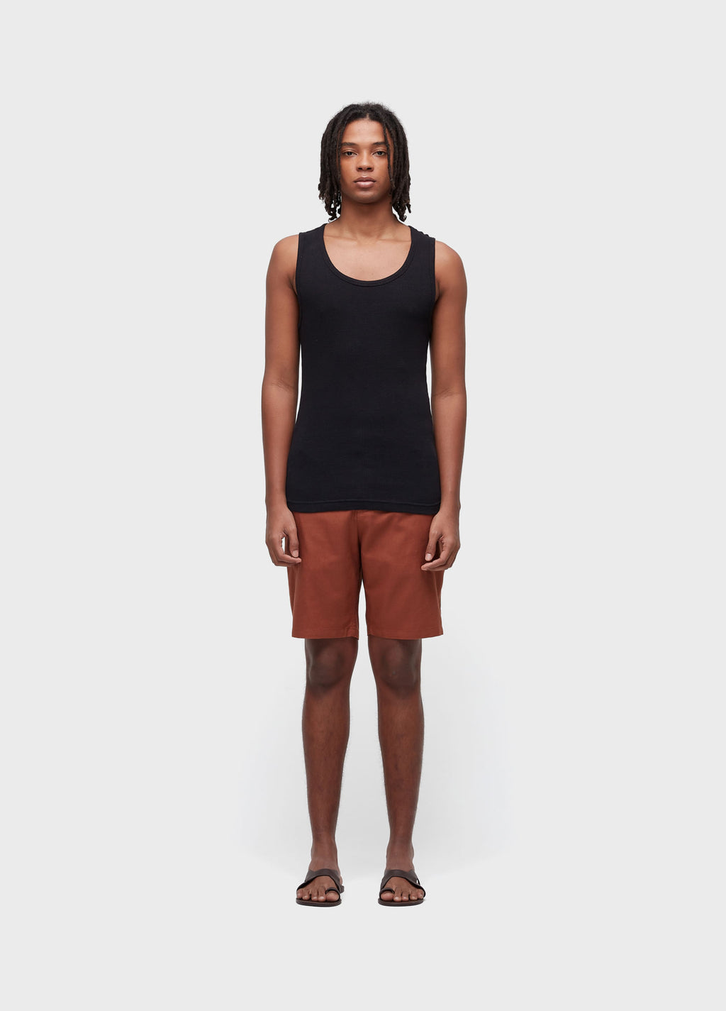 BERMUDA ALFAIATARIA BASIC LINEN MARROM