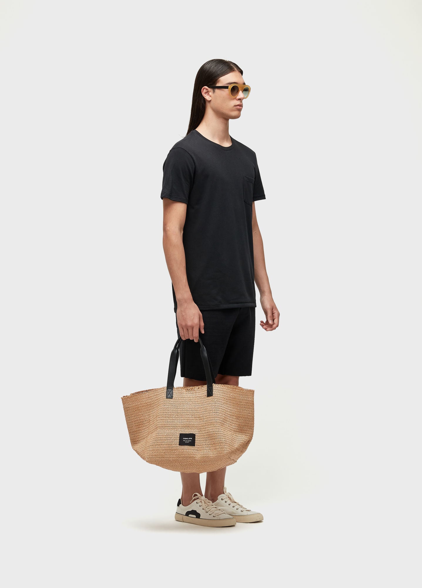 T-SHIRT RUSTIC POCKET E-BASICS MC II PRETO