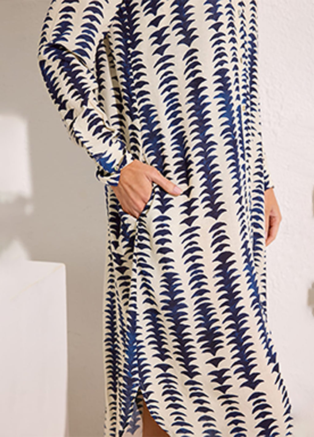 CHEMISIER BARRA ARREDONDADA