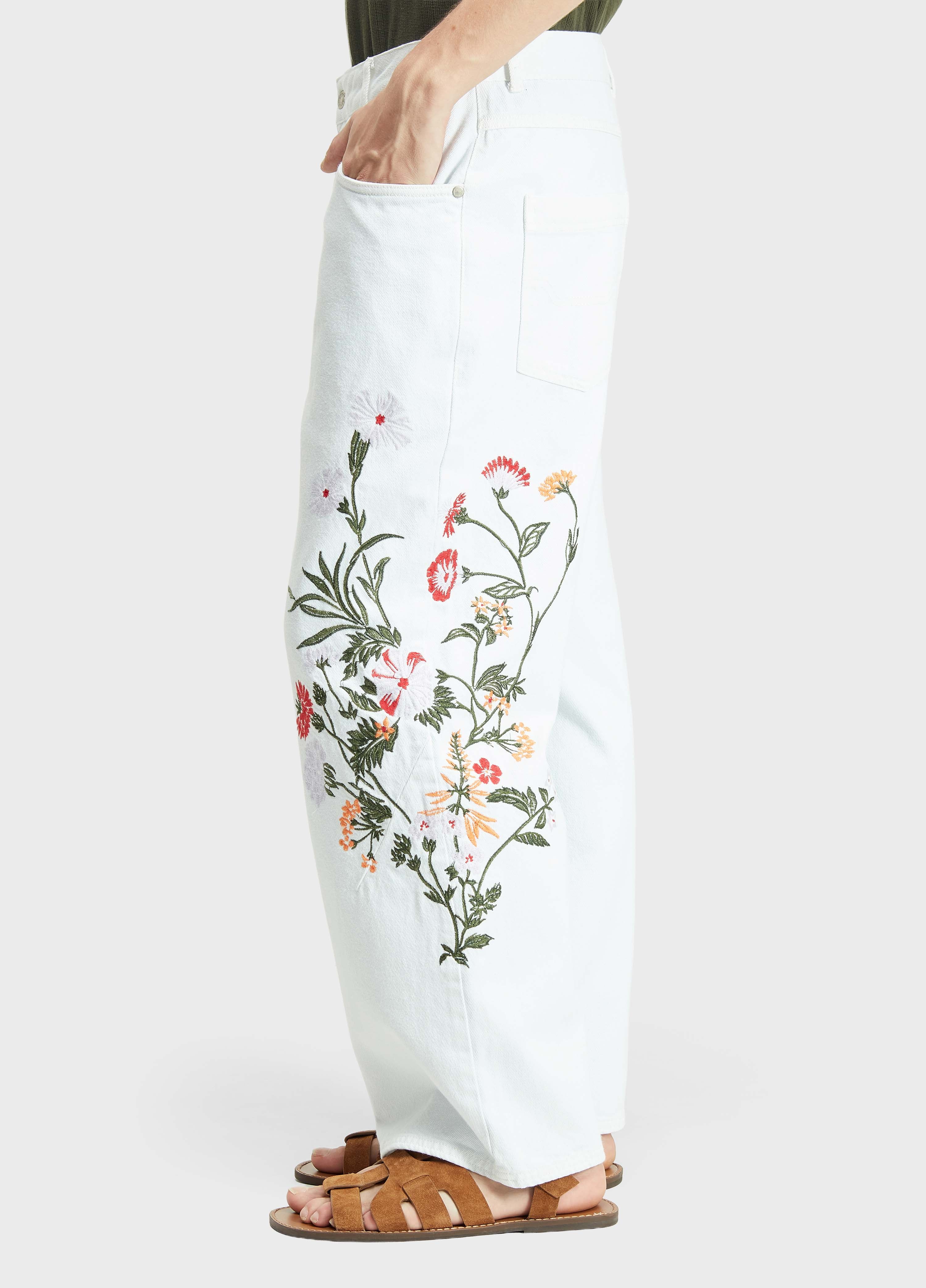 CALÇA OVER COTTON FLOWERS
