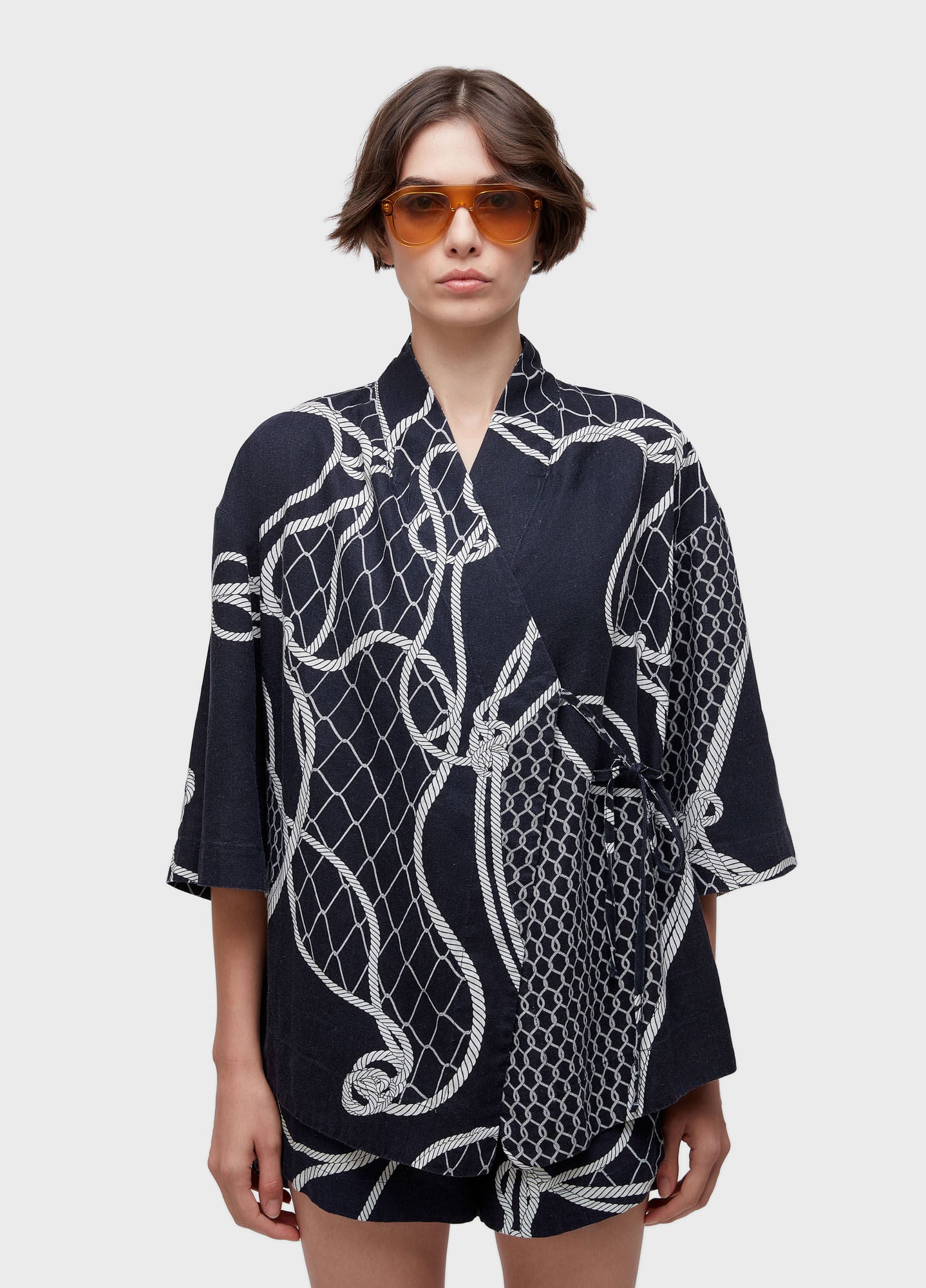 KIMONO ML KNOT BLUE