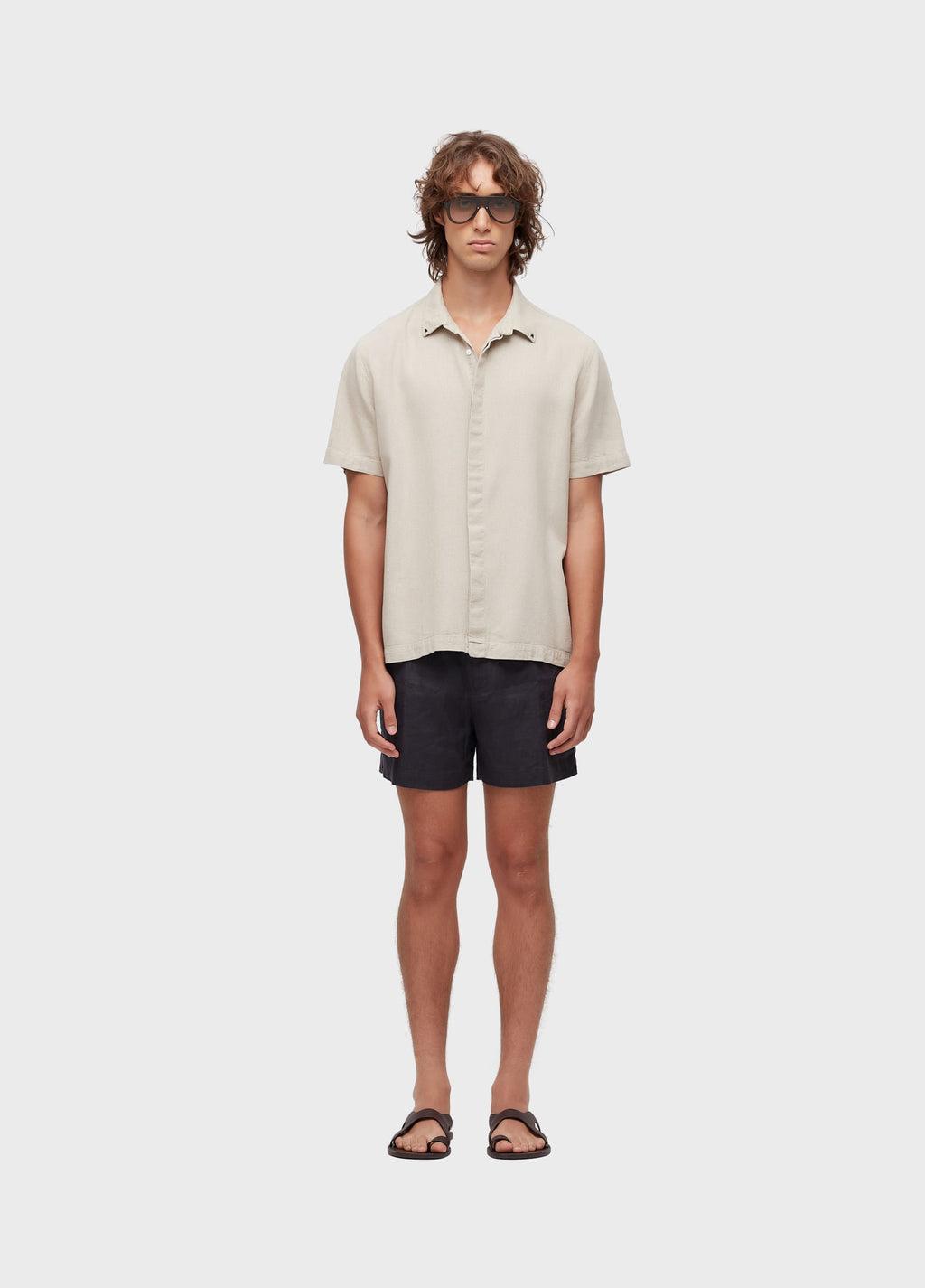 SHORT LINEN BRITT PRETO