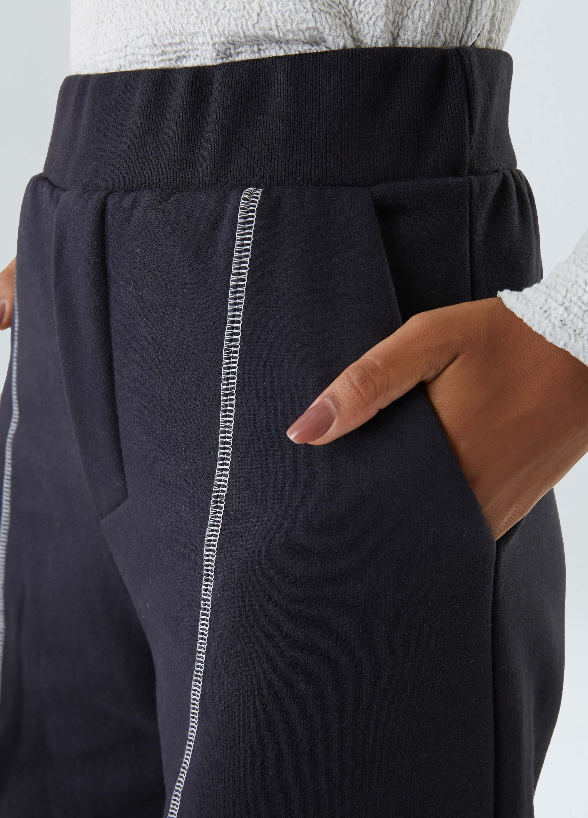 CALÇA MOLETOM PESPONTOS