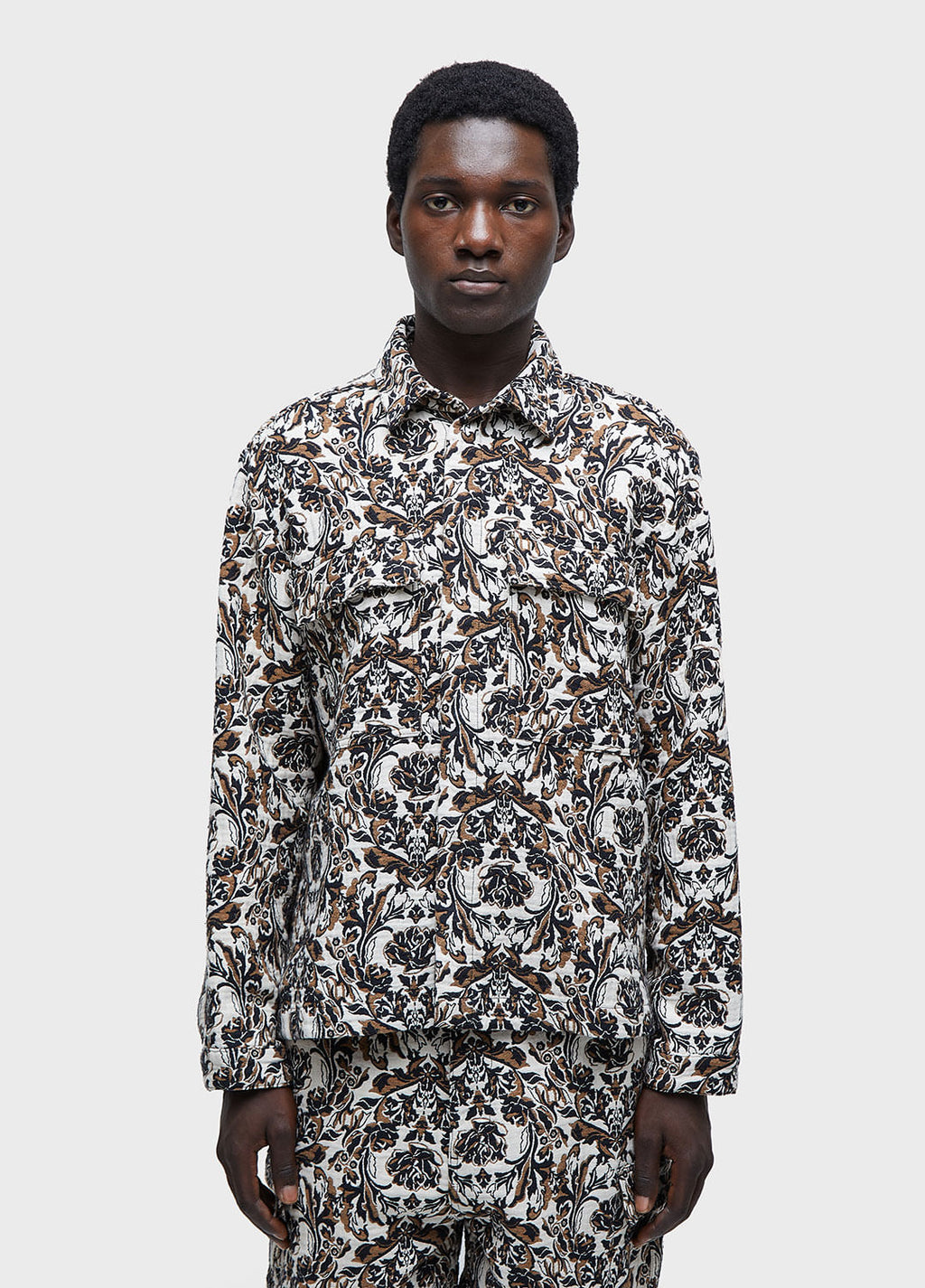 JAQUETA DOUBLE ROSE JACQUARD