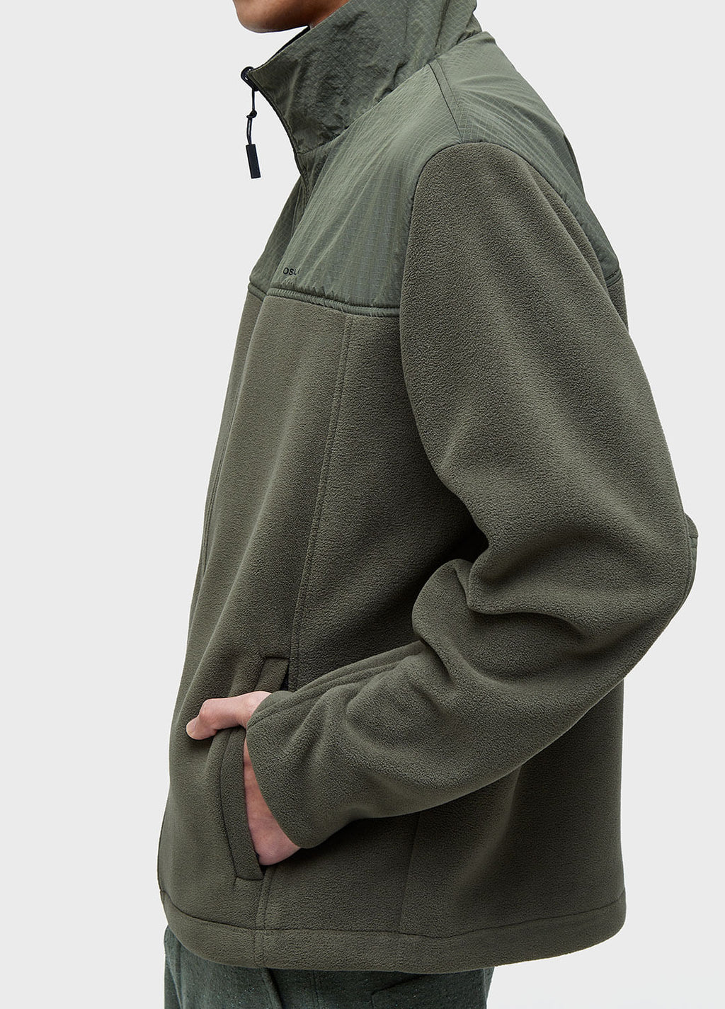 AGASALHO DOUBLE FACE FLEECE ITM FOREST/PRETO