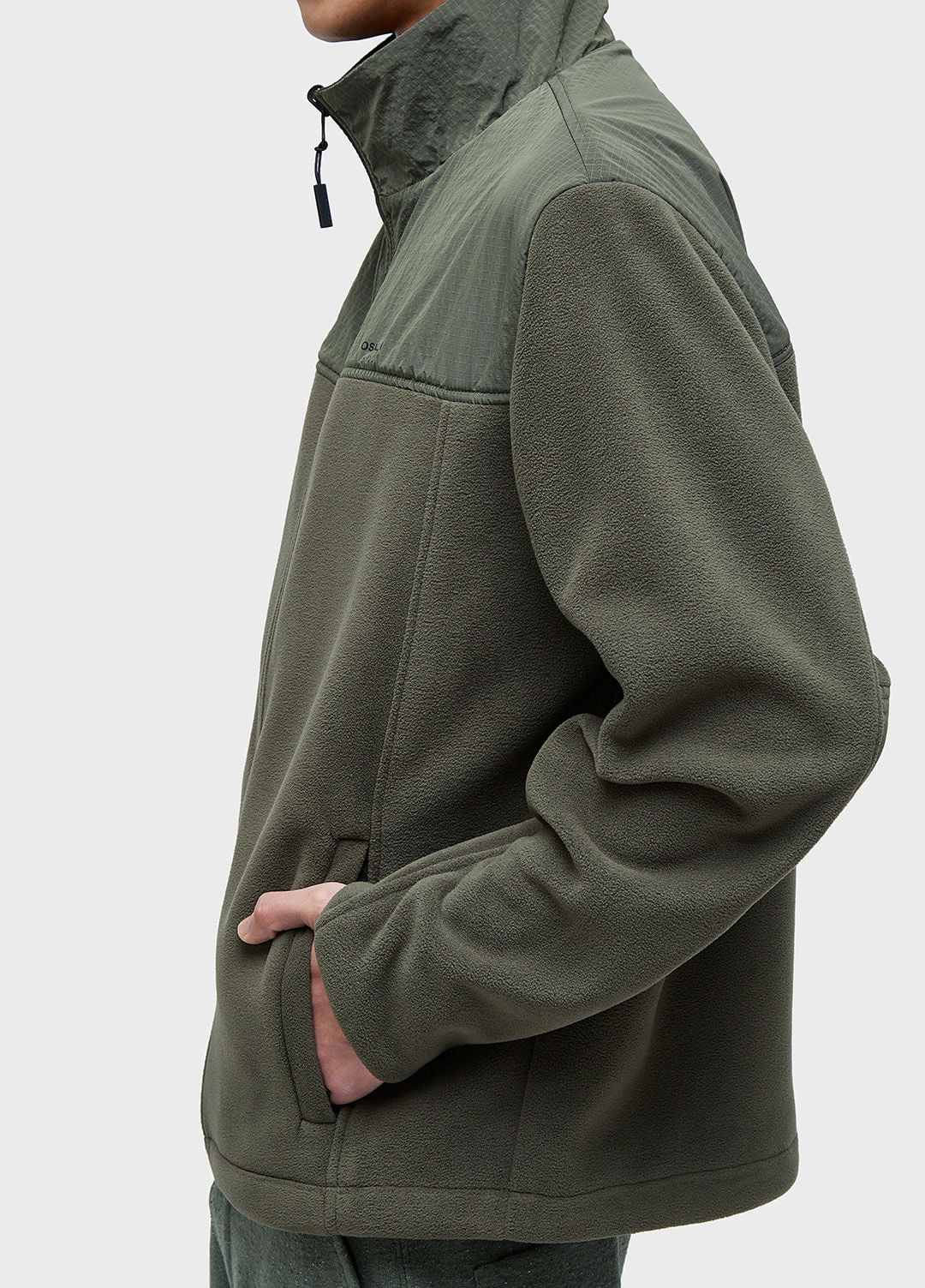 AGASALHO DOUBLE FACE FLEECE ITM FOREST/PRETO