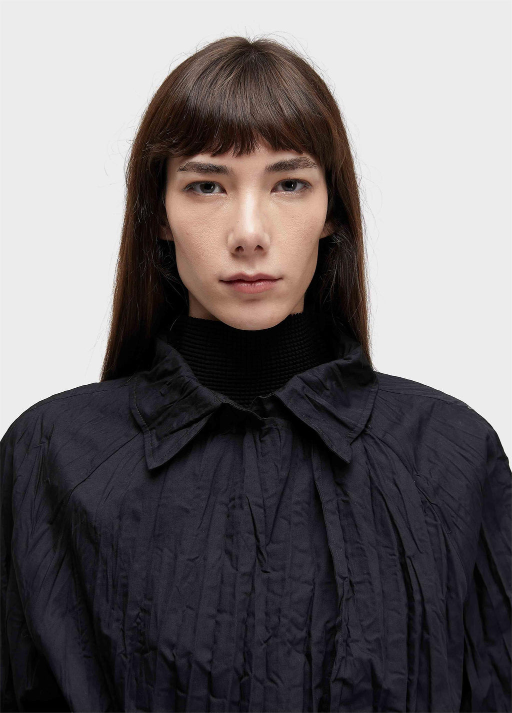 TRENCH COAT WRINKLED TRICOLINE