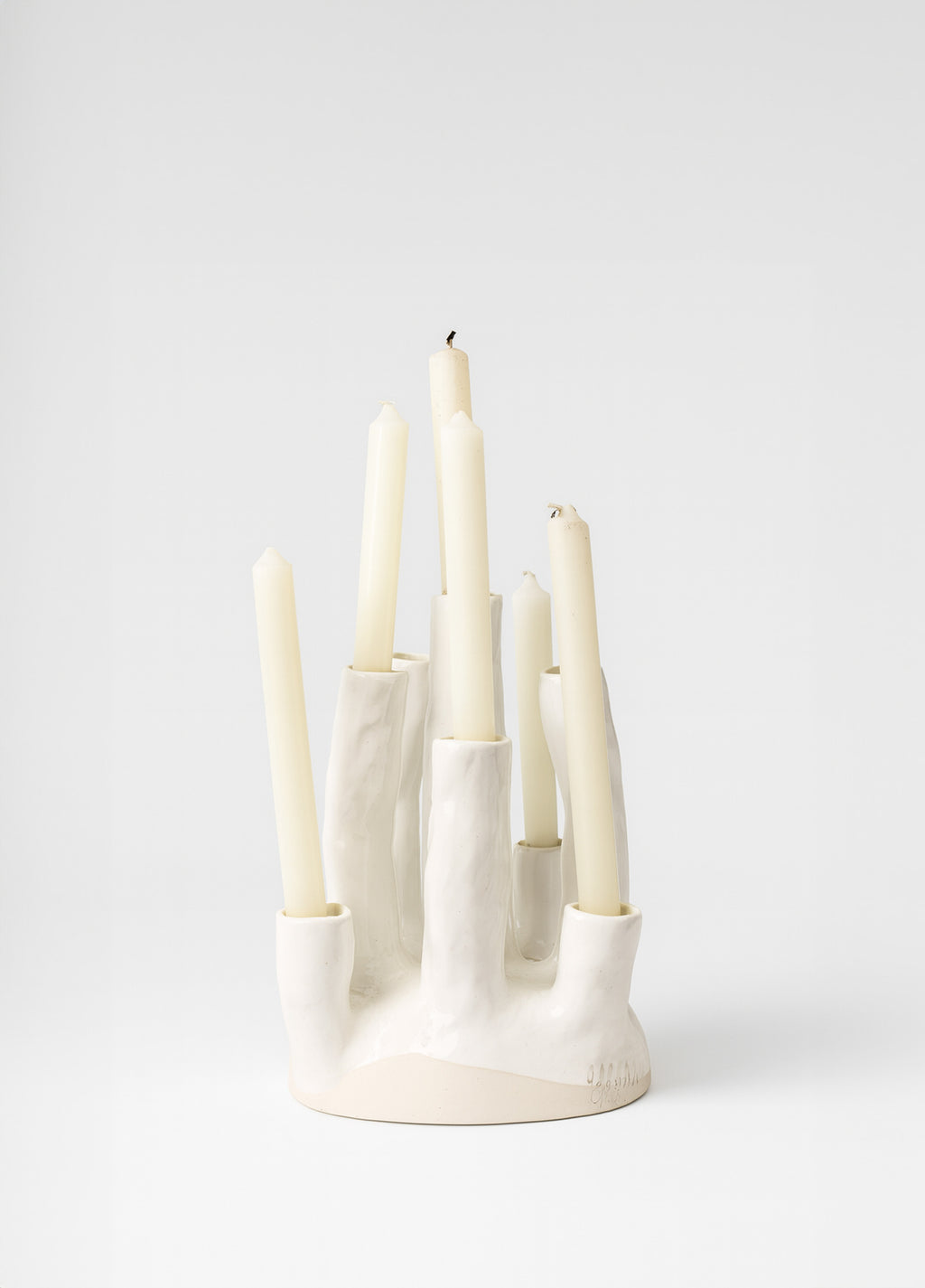 CASTIÇAL CORAL BRANCO