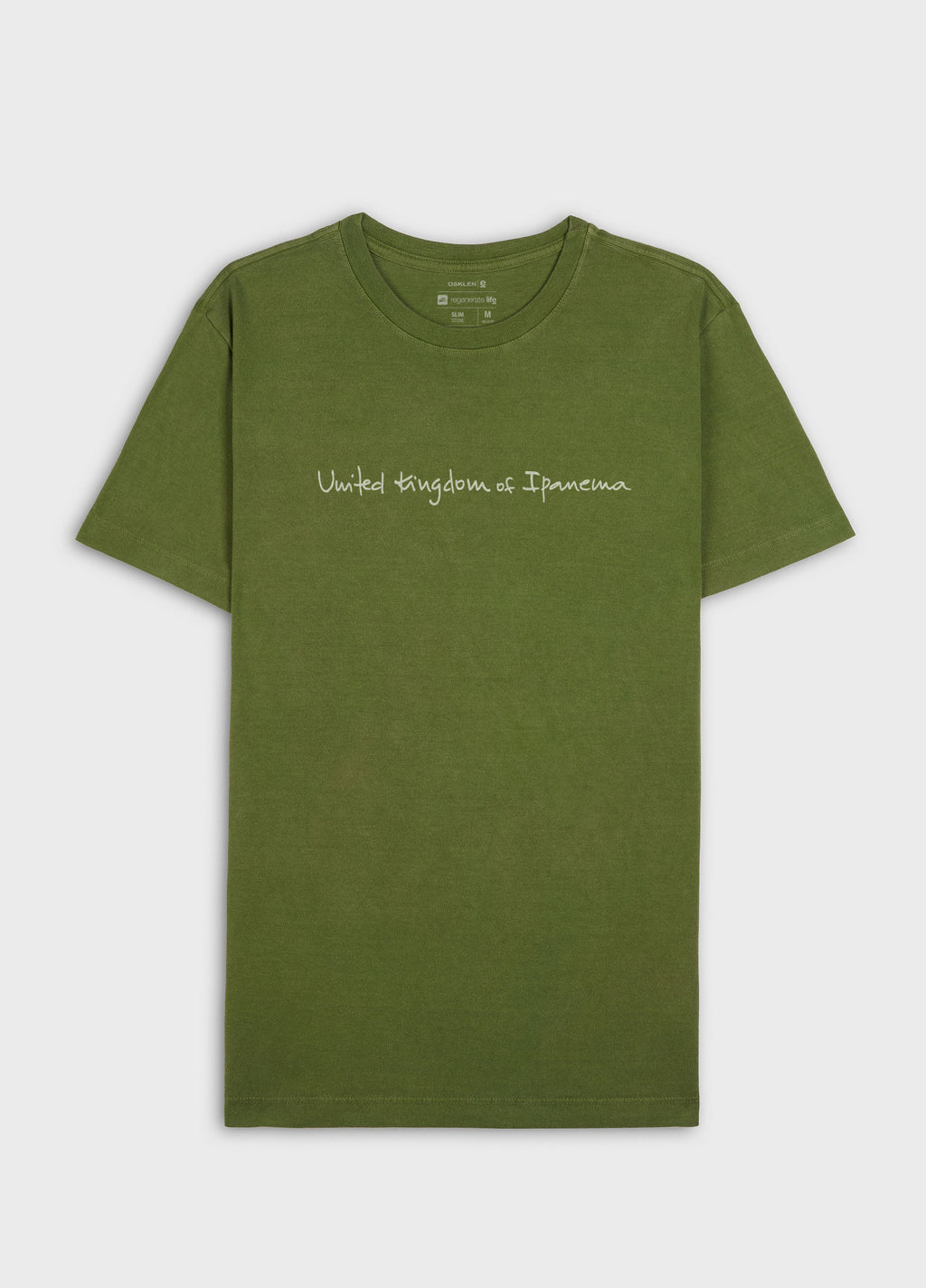 T-SHIRT STONE UKI HANDWRITTEN MC VERDE COCO