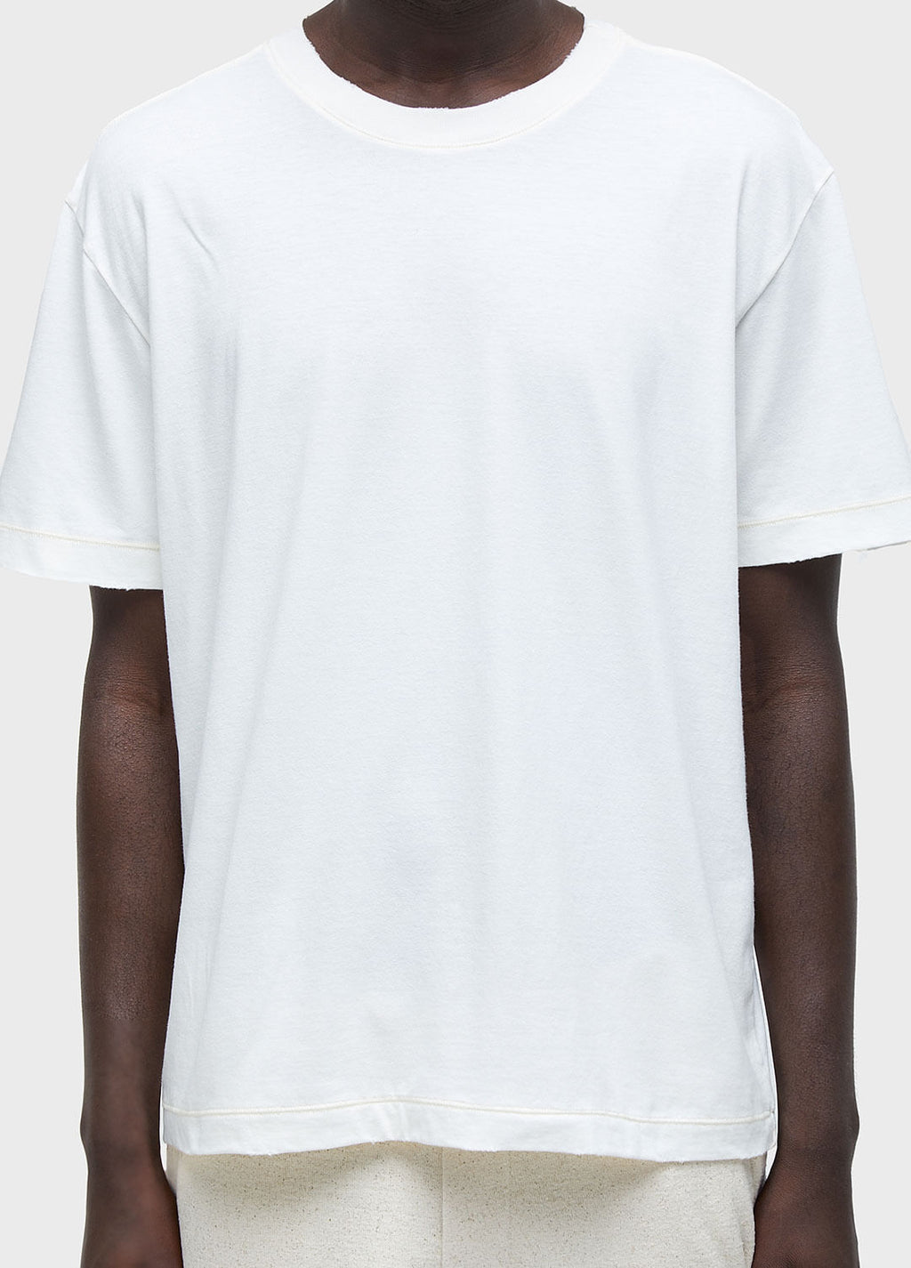 T-SHIRT REGULAR DESTROYED MC OFF-WHITE