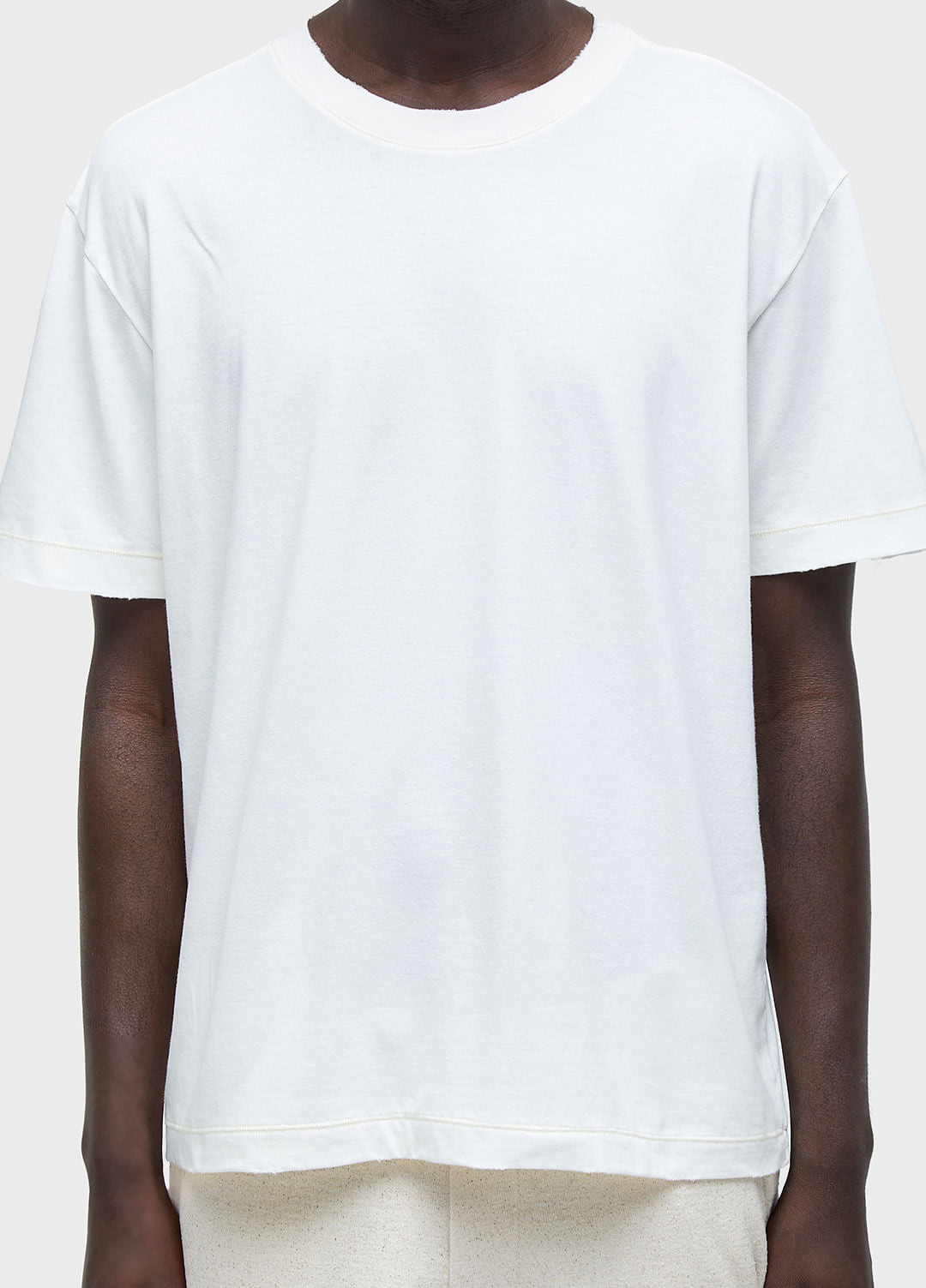 T-SHIRT REGULAR DESTROYED MC OFF-WHITE