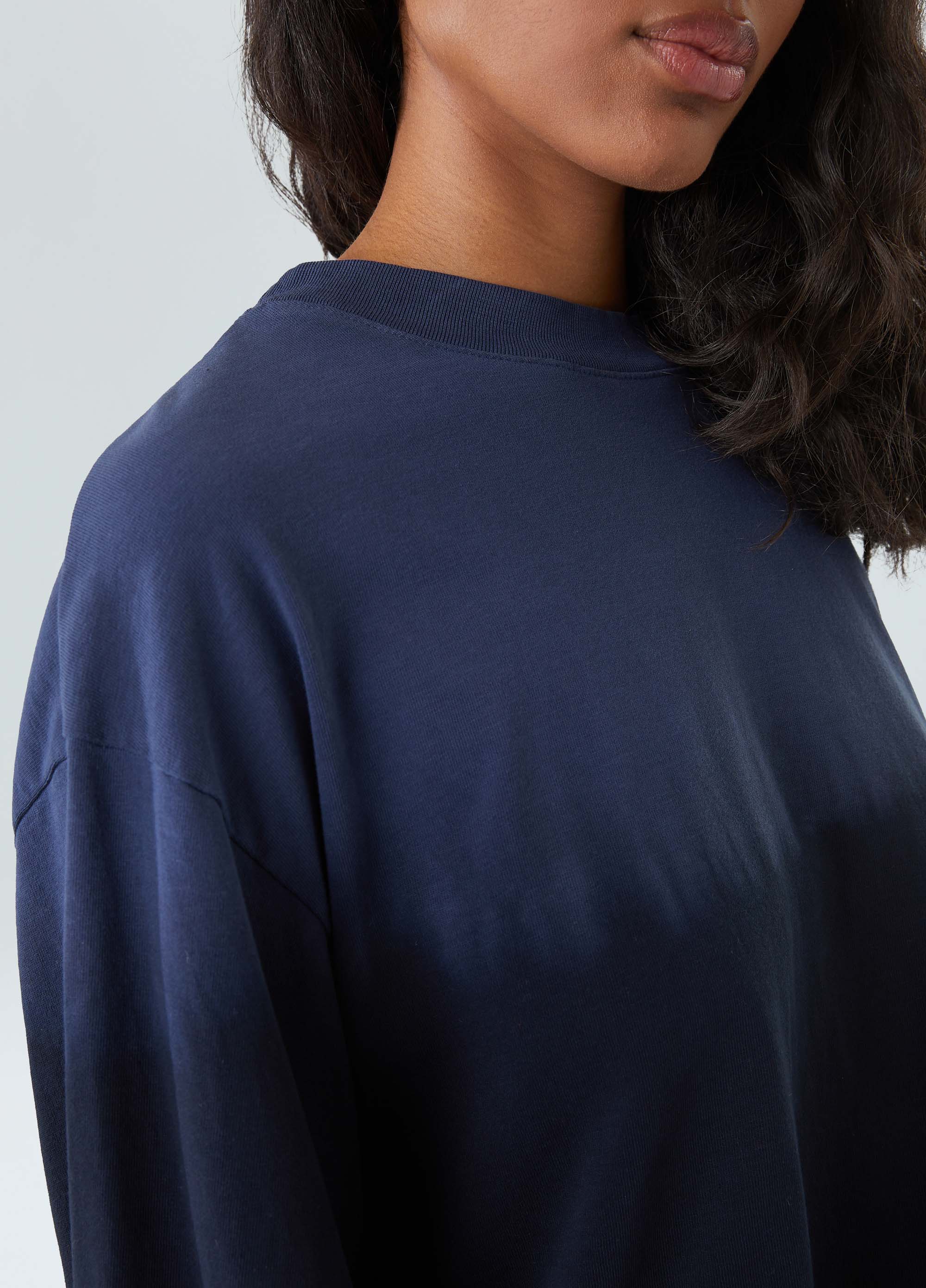BLUSA ML TIE DYE BLUES MARINHO
