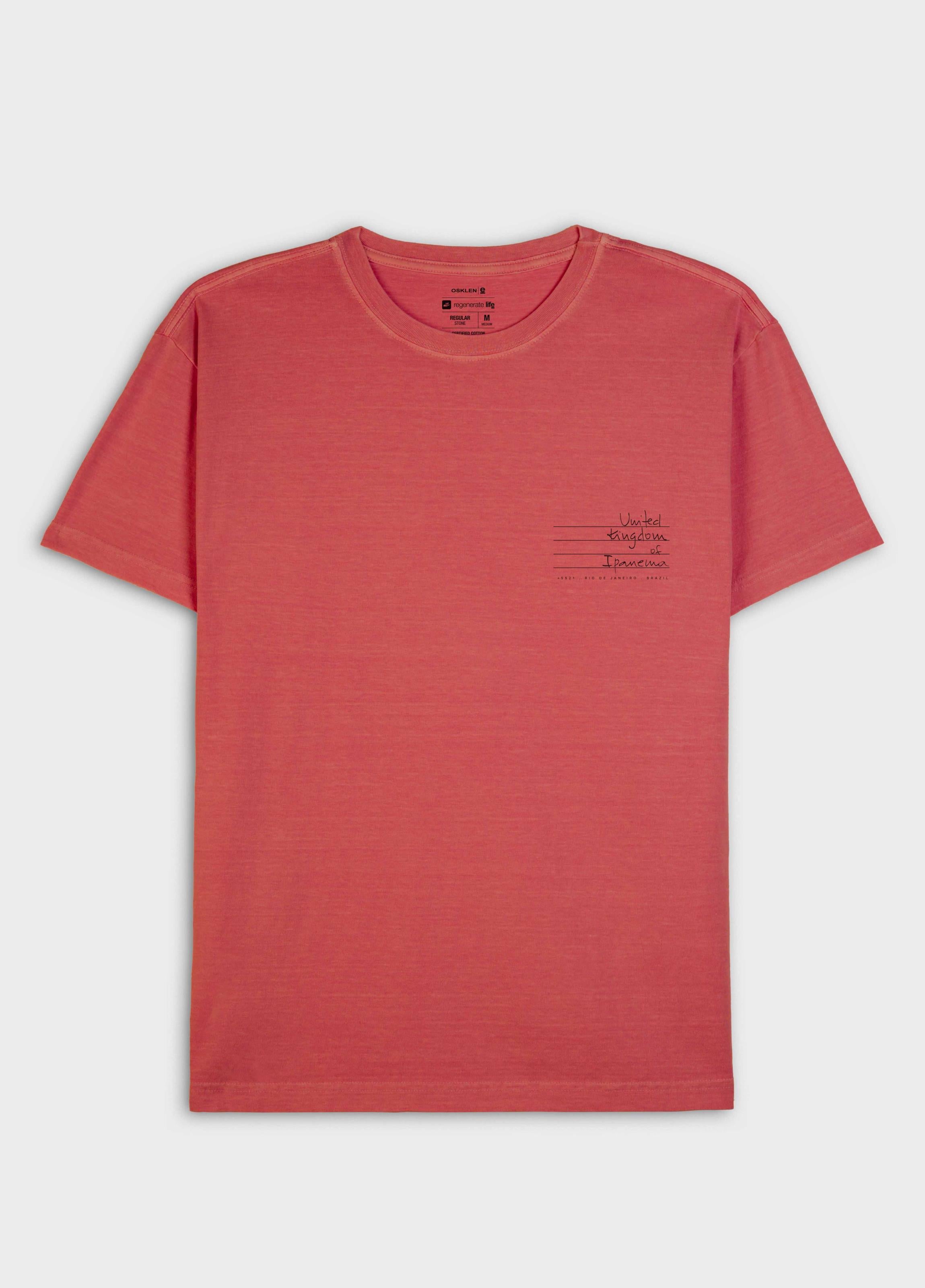T-SHIRT STONE ICONES MC VERMELHO ACEROLA