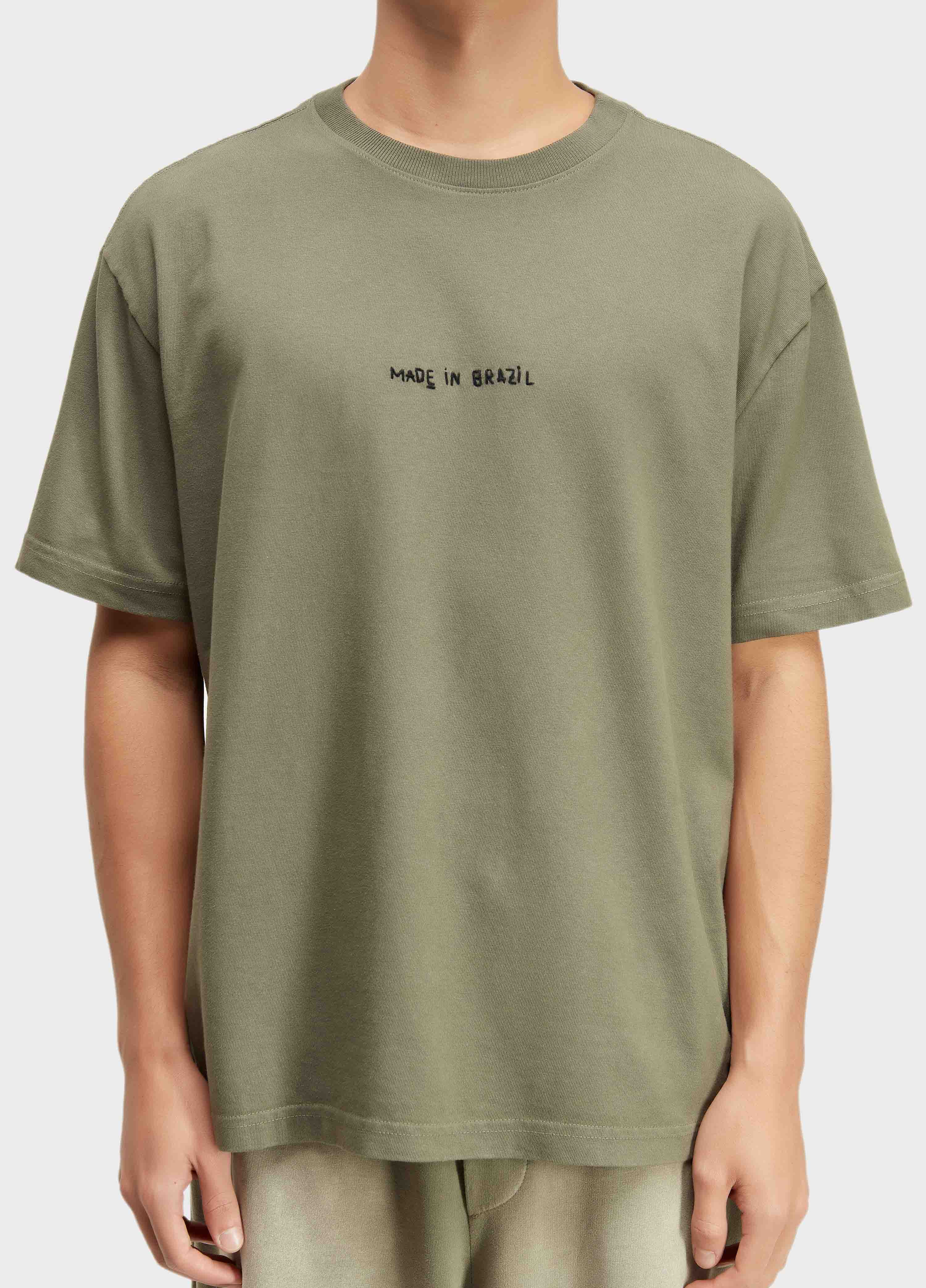 T-SHIRT MADE IN BRAZIL BORDADO MC