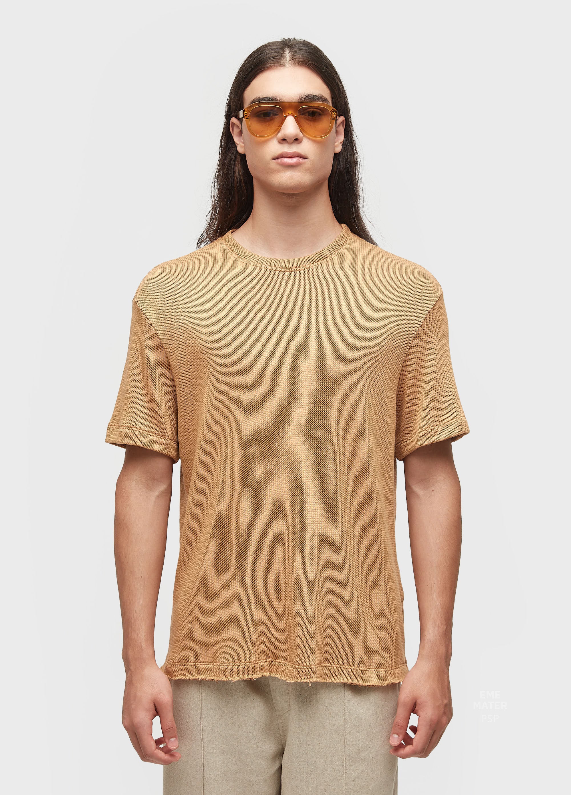 T-SHIRT OVER KNIT RUSTIC MC