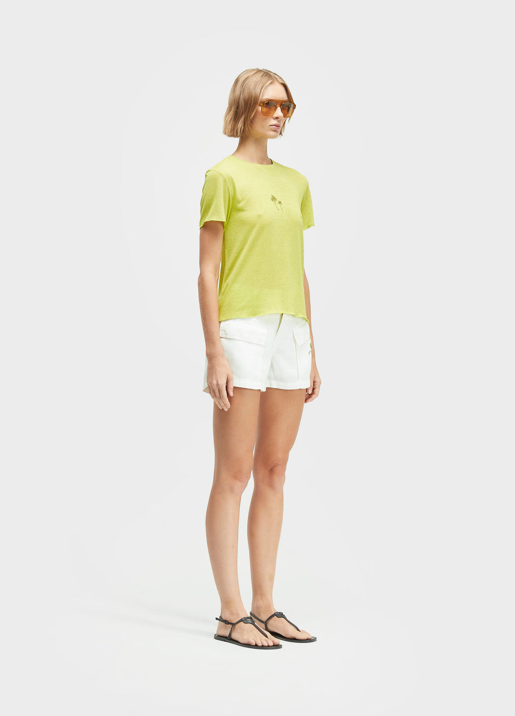 SHORT LINEN RJ COLOR