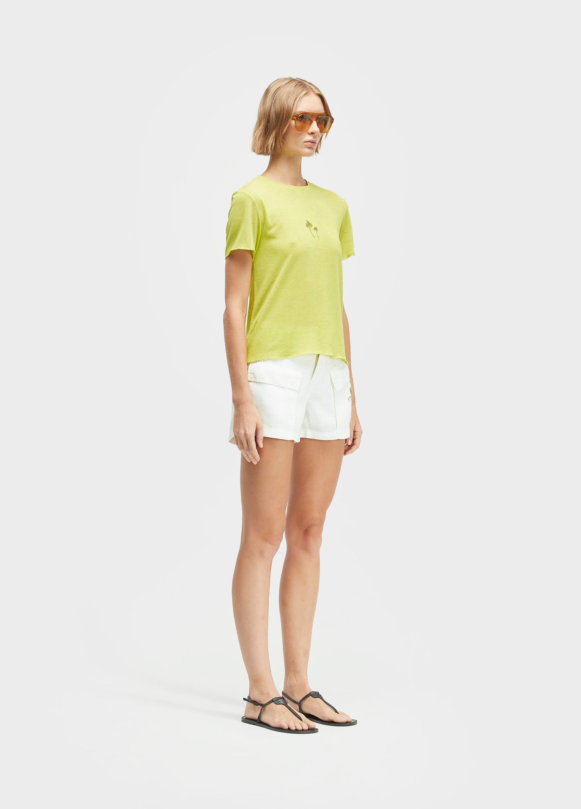SHORT LINEN RJ COLOR