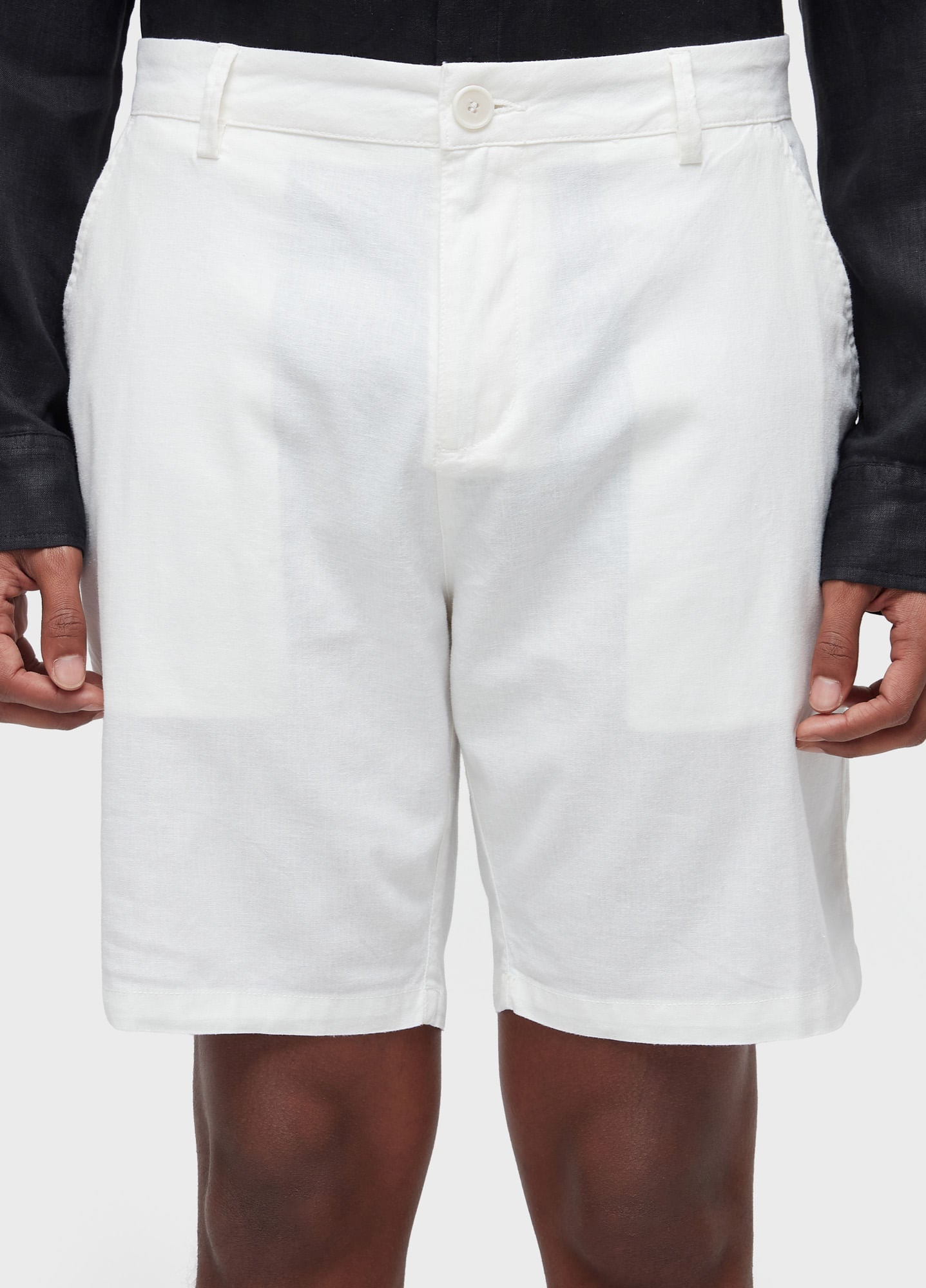 BERMUDA ALFAIATARIA BASIC LINEN